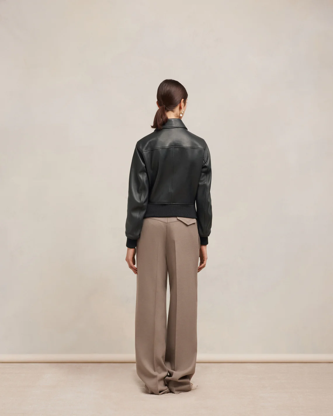 Zipped Leather Jacket