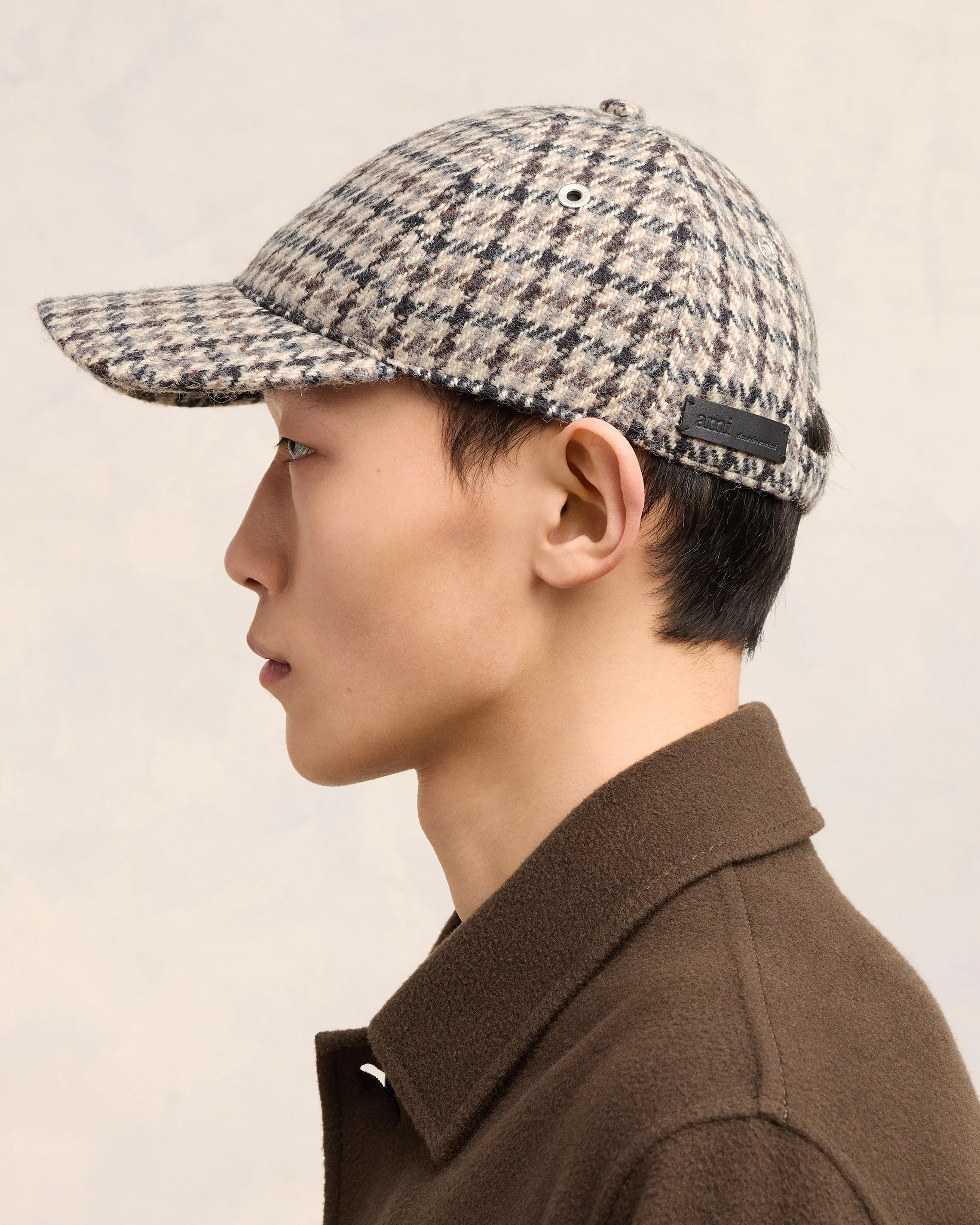 Ami Alexandre Mattiussi Leather Patch Cap