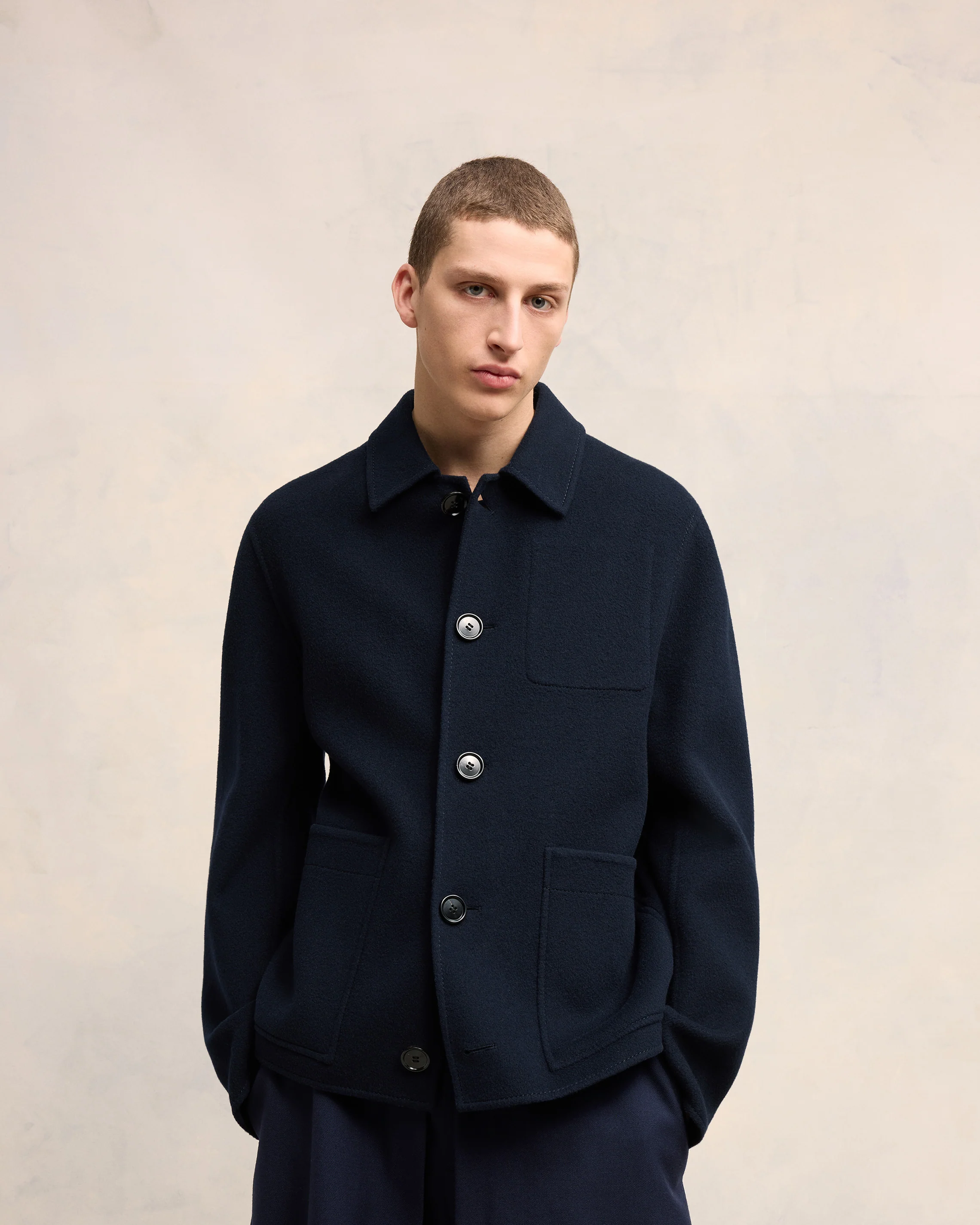 Boxy Buttoned Jacket