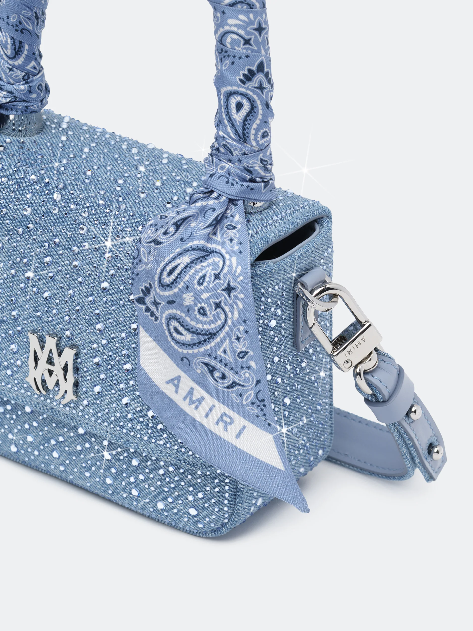 WOMEN - WOMEN'S CRYSTAL DENIM MICRO MA BAG - True Blue