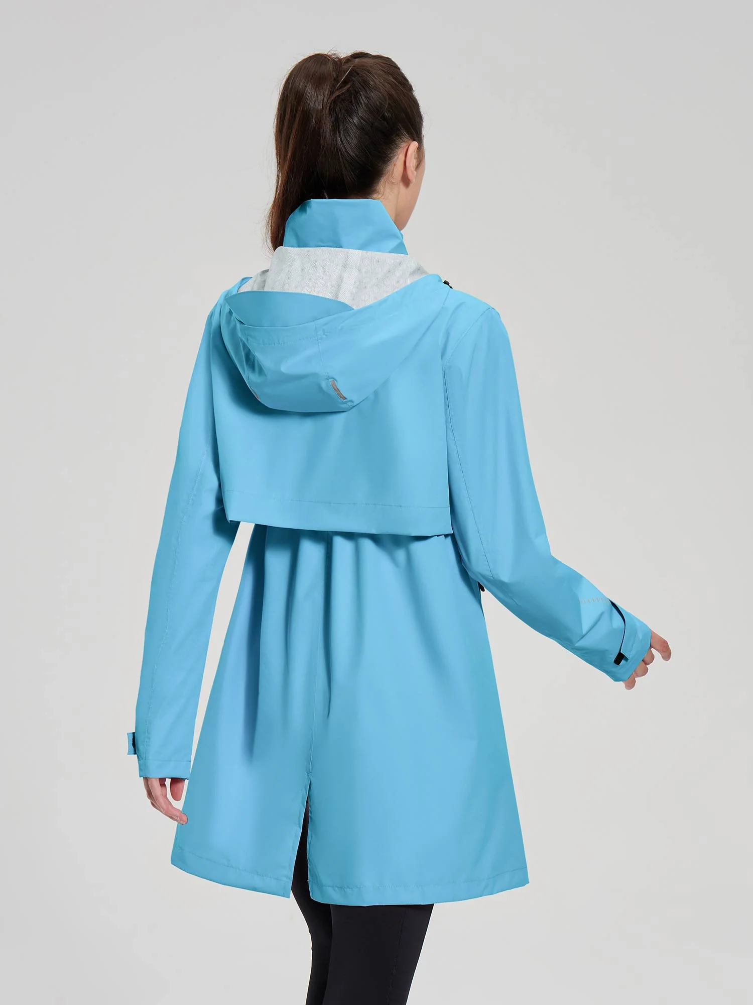 Flyleaf Mid-Length Hooded Waterproof Jacket