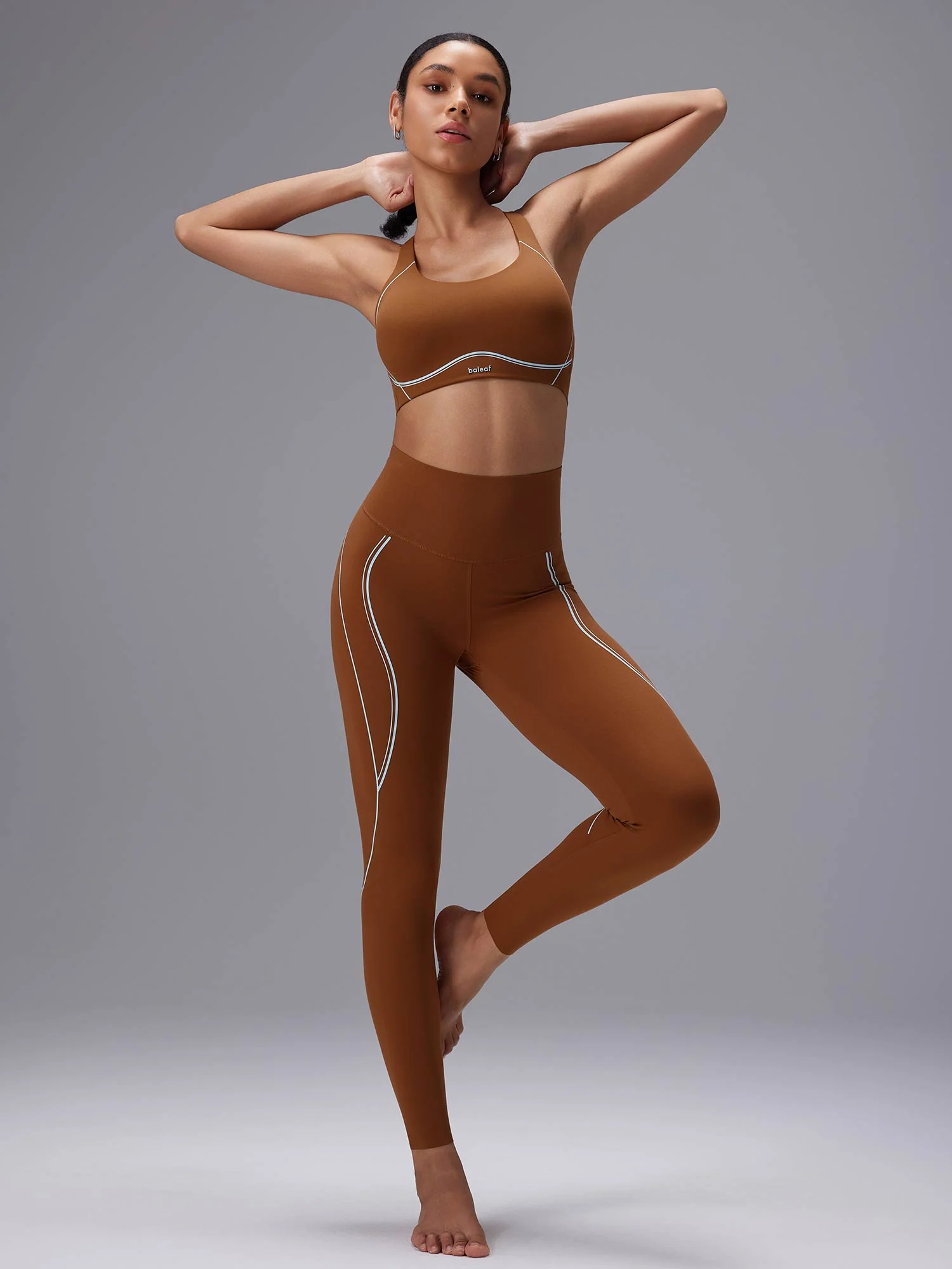 Freeleaf 25 High Rise Stripe Print Leggings