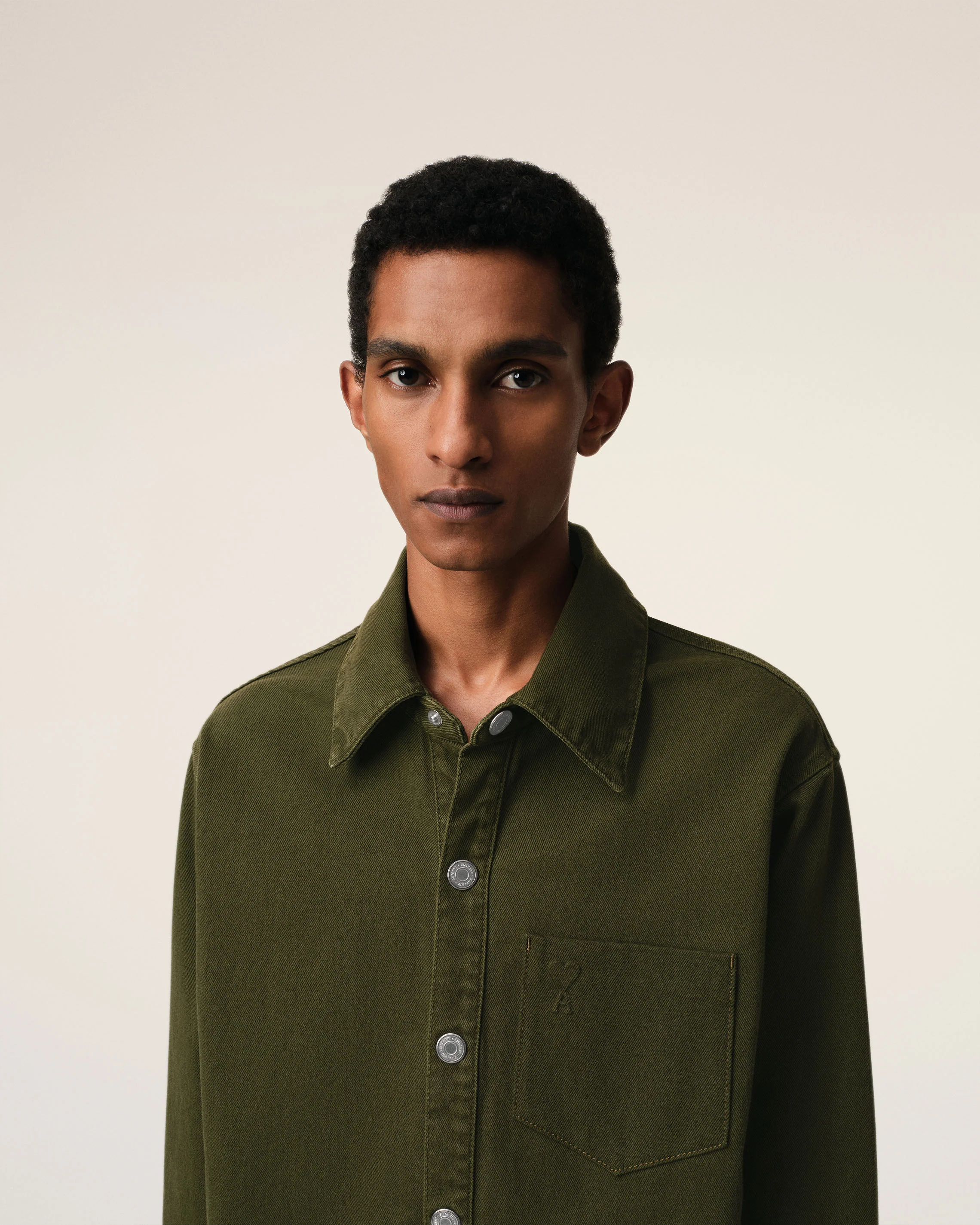 Green Cotton Ami de Coeur Overshirt
