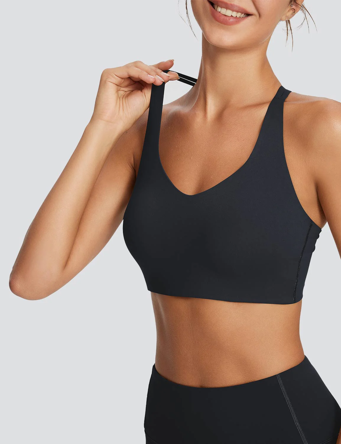 Nuleaf Spaghetti Strap Low Impact Bra