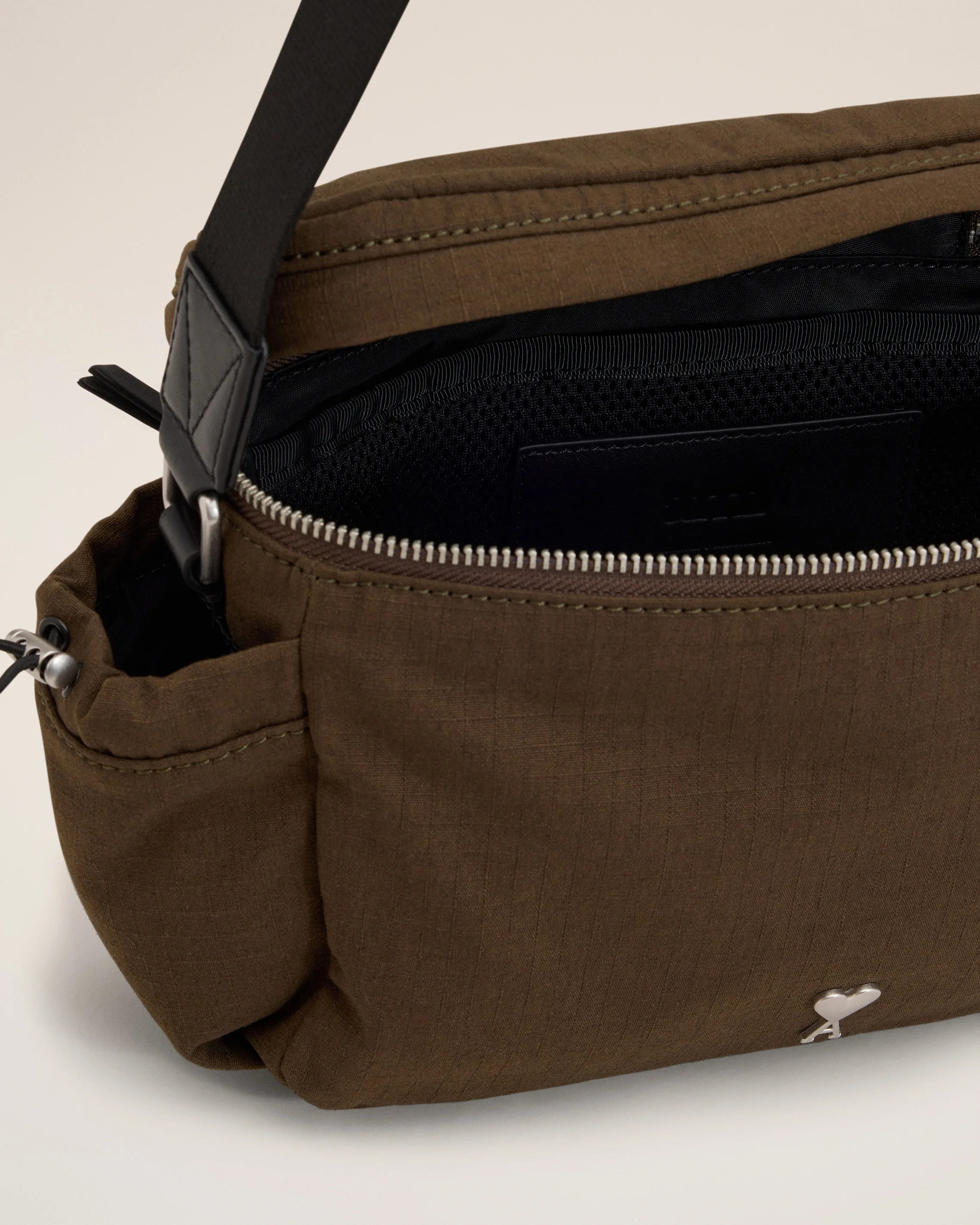 Green Canvas Ami de Coeur Messenger Bag