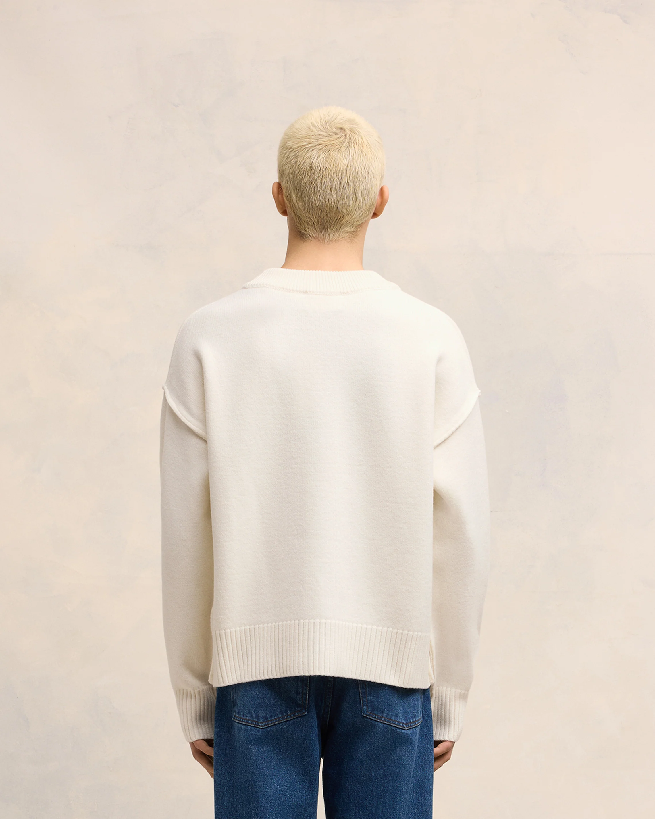 White Wool Ami de Coeur Cardigan