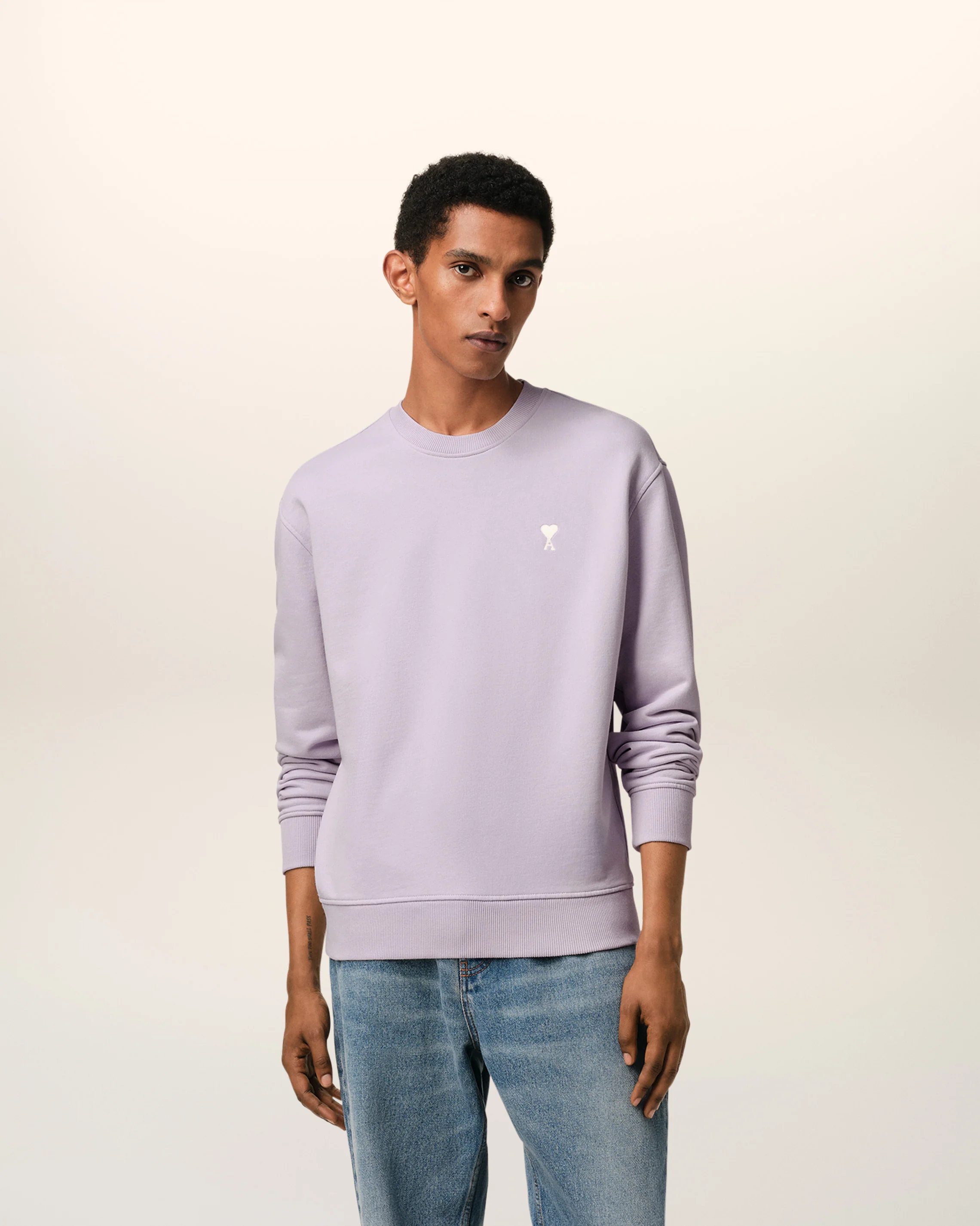 Purple Cotton Ami de Coeur Sweatshirt