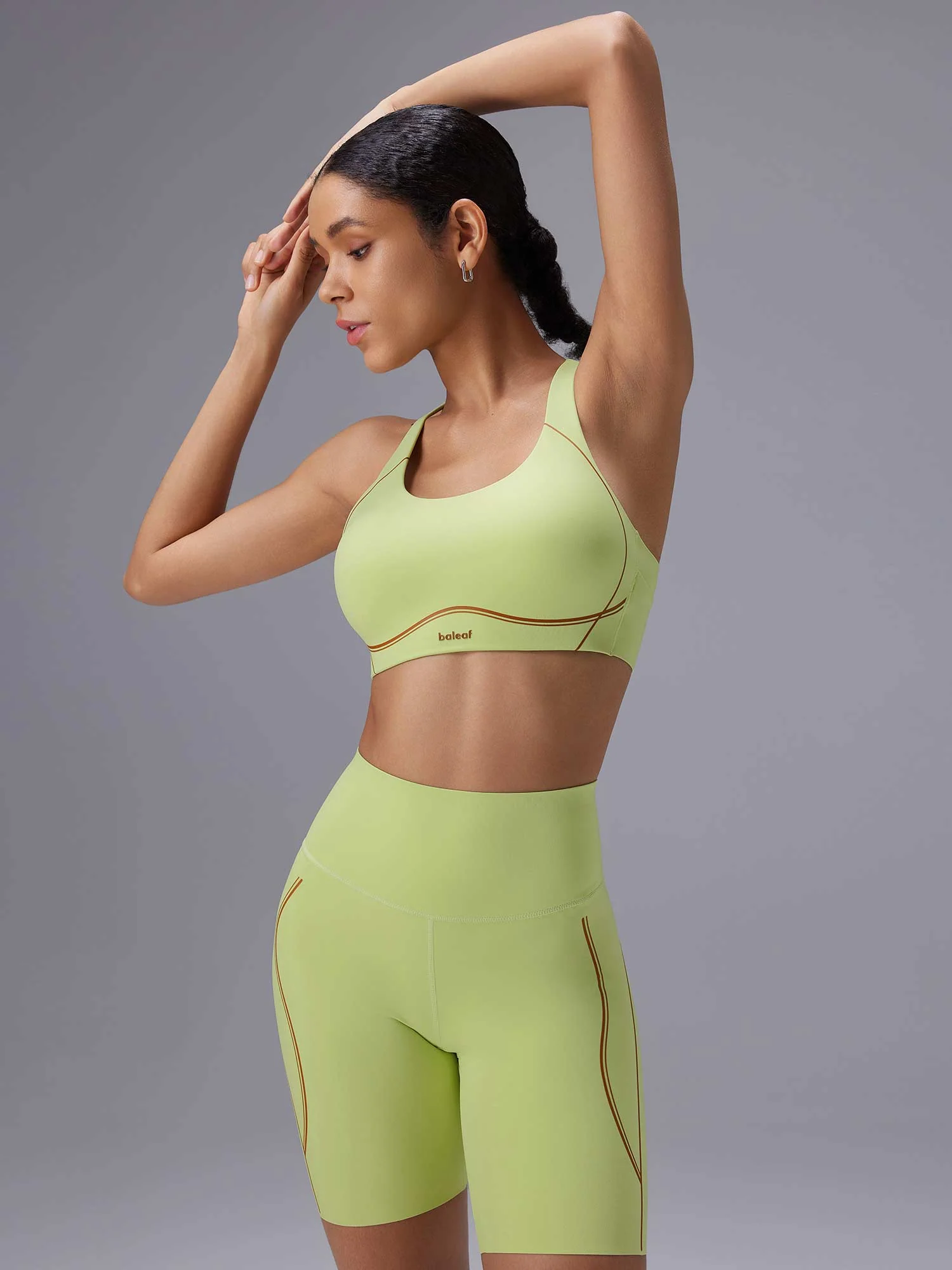 Freeleaf Printed Spaghetti Strap Sports Bra