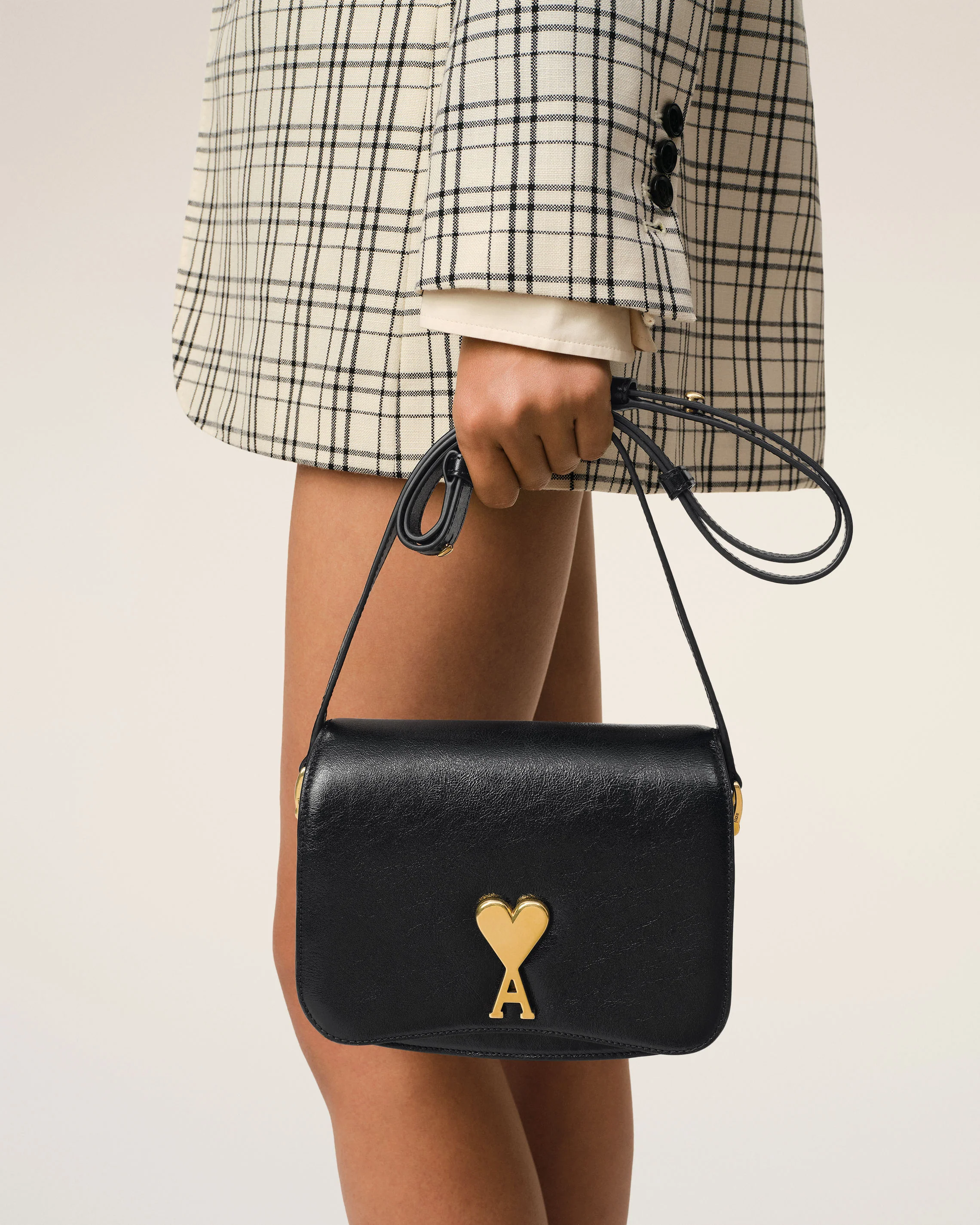 Black Leather Paris Paris Bag