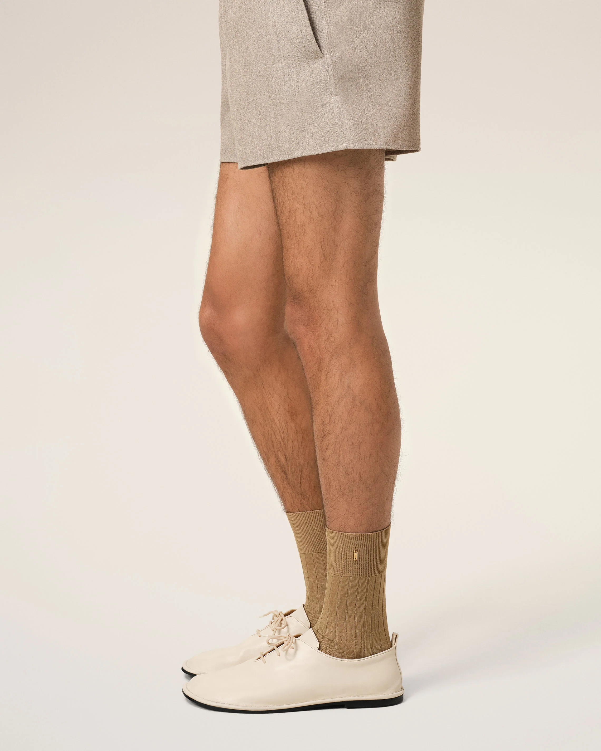 Yellow Cotton Ami de Coeur Plate Socks