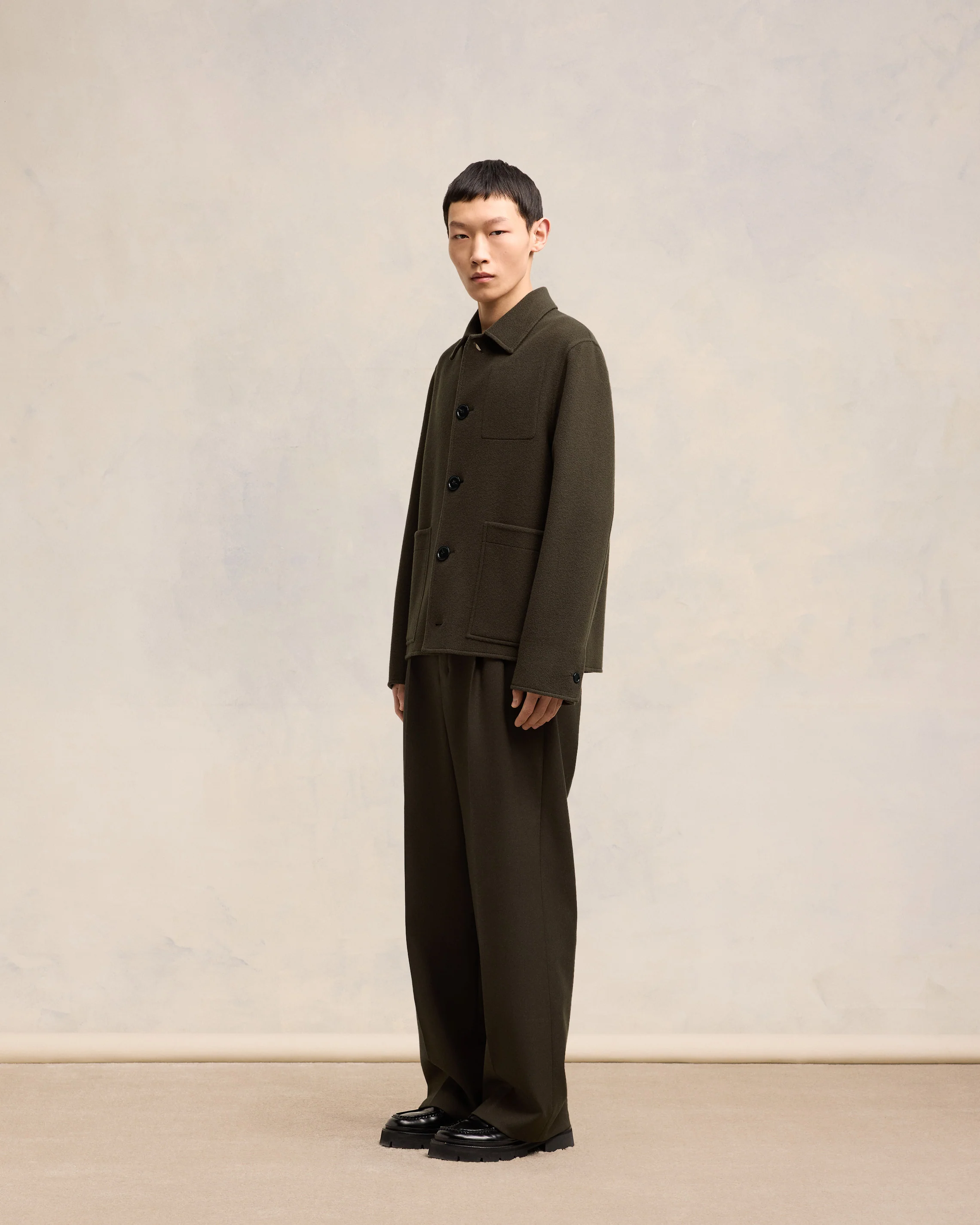 Boxy Buttoned Jacket