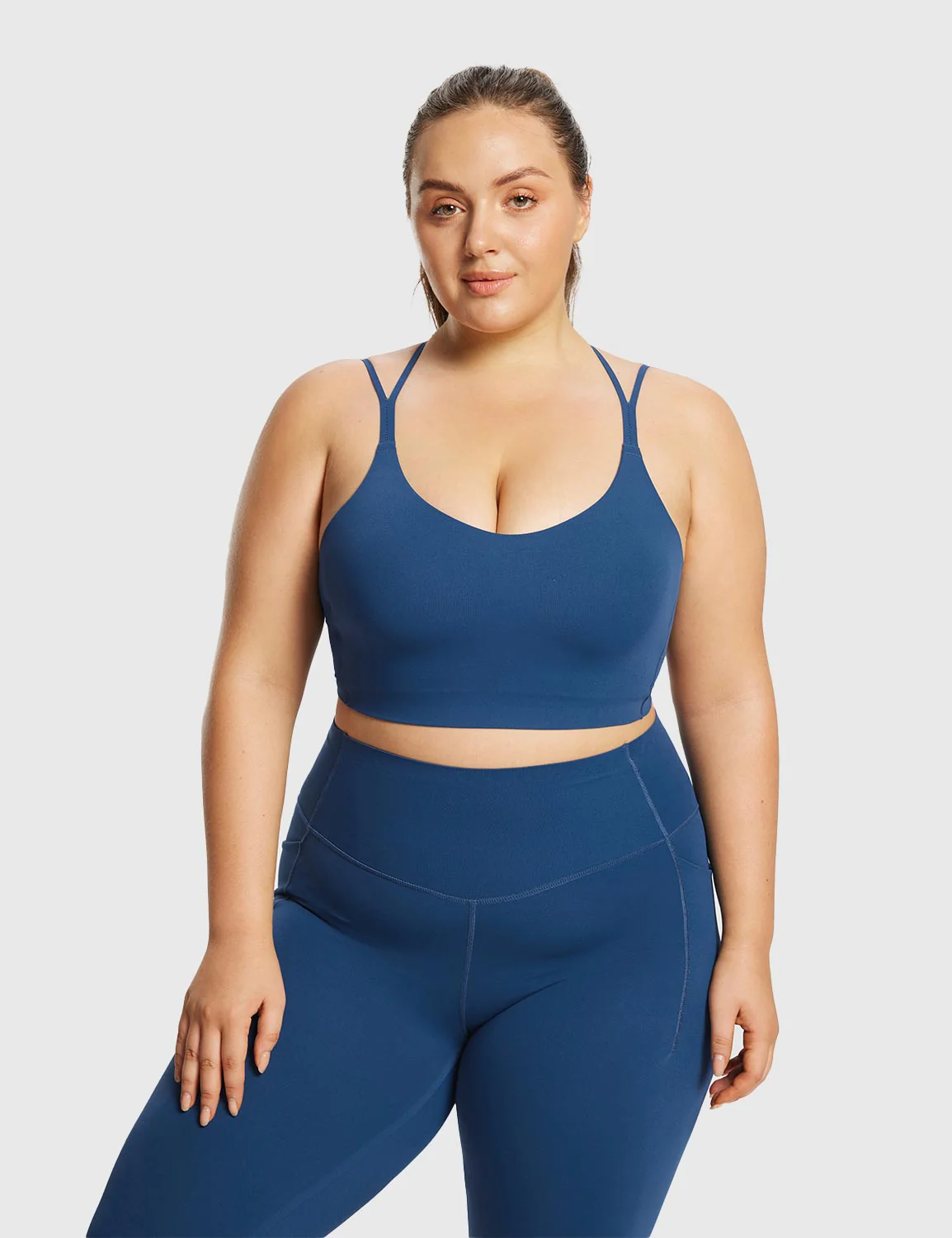 Freeleaf Cross-Strap Low-Impact Sports Bra