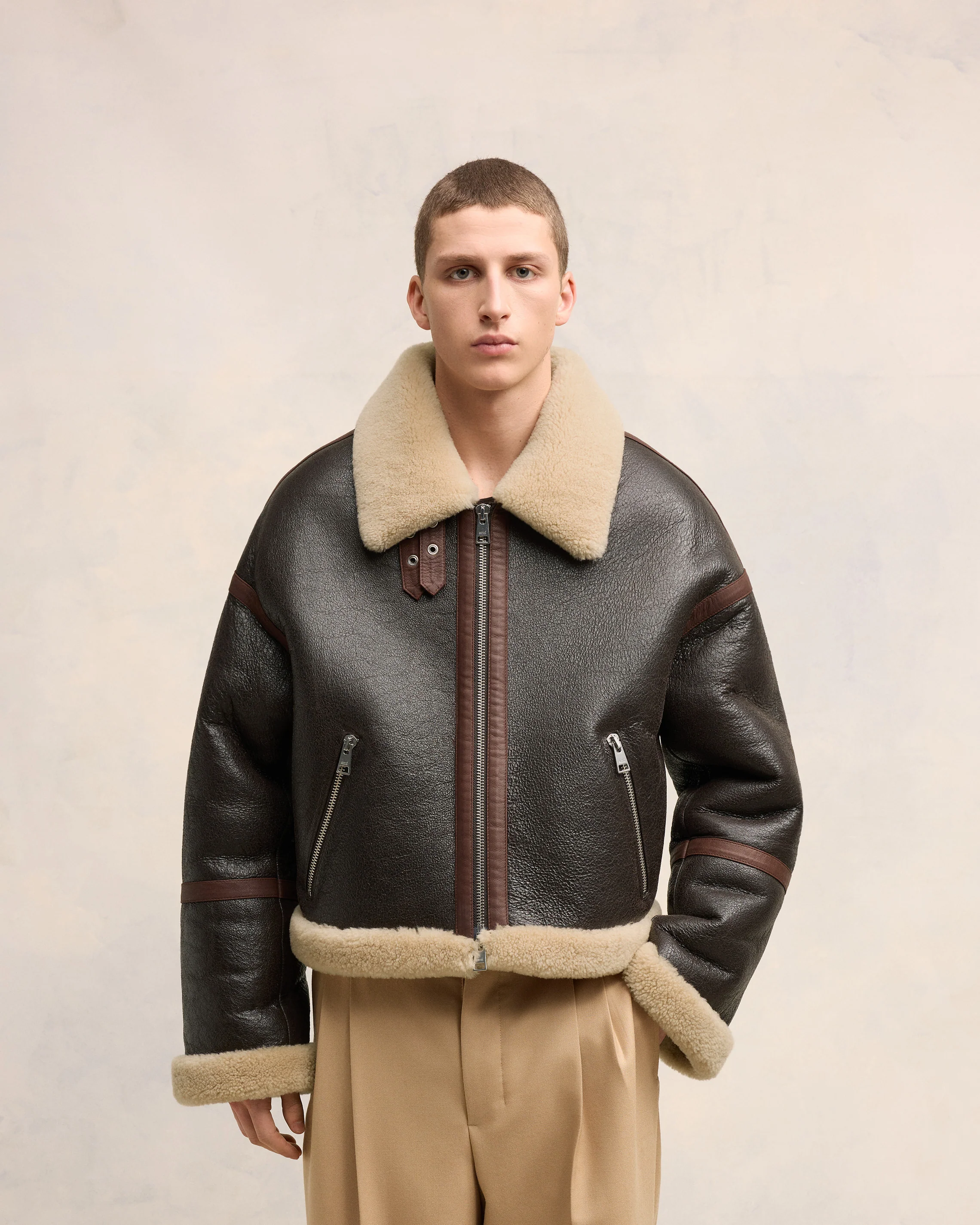 Shearling Zipped Jacket