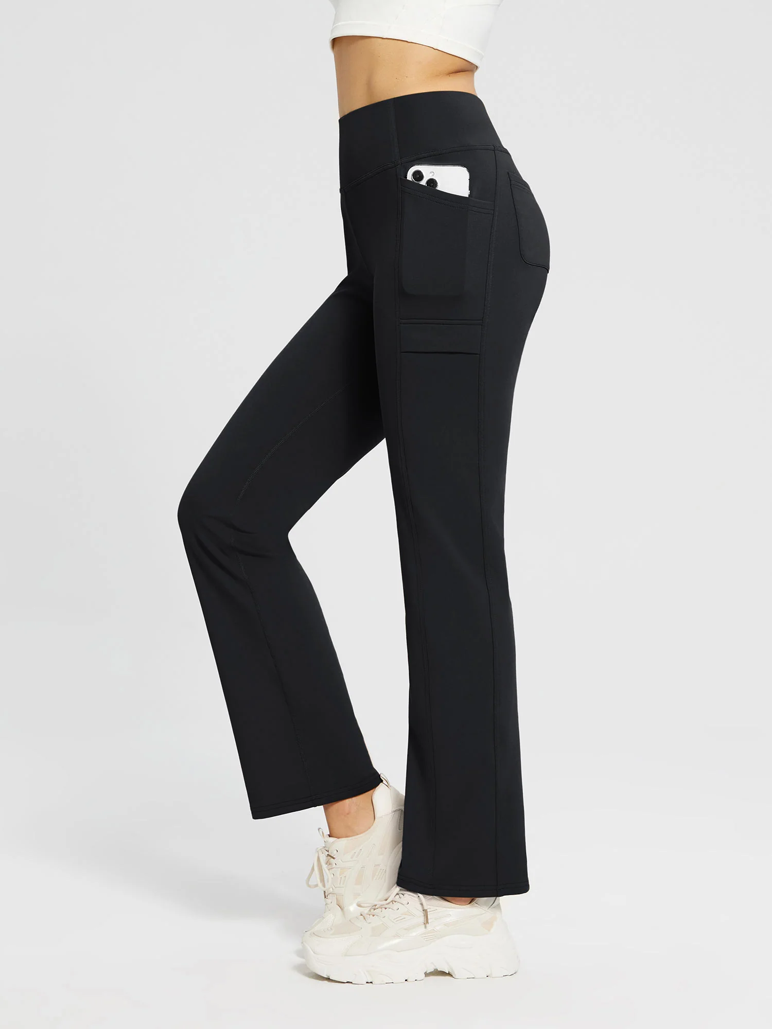 Evergreen Fleece Straight-Leg Trousers