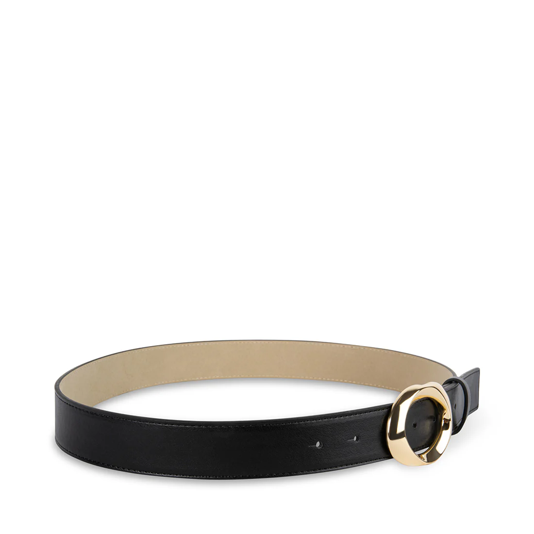 OVAL BUCKLE BELT BLACK MULTI