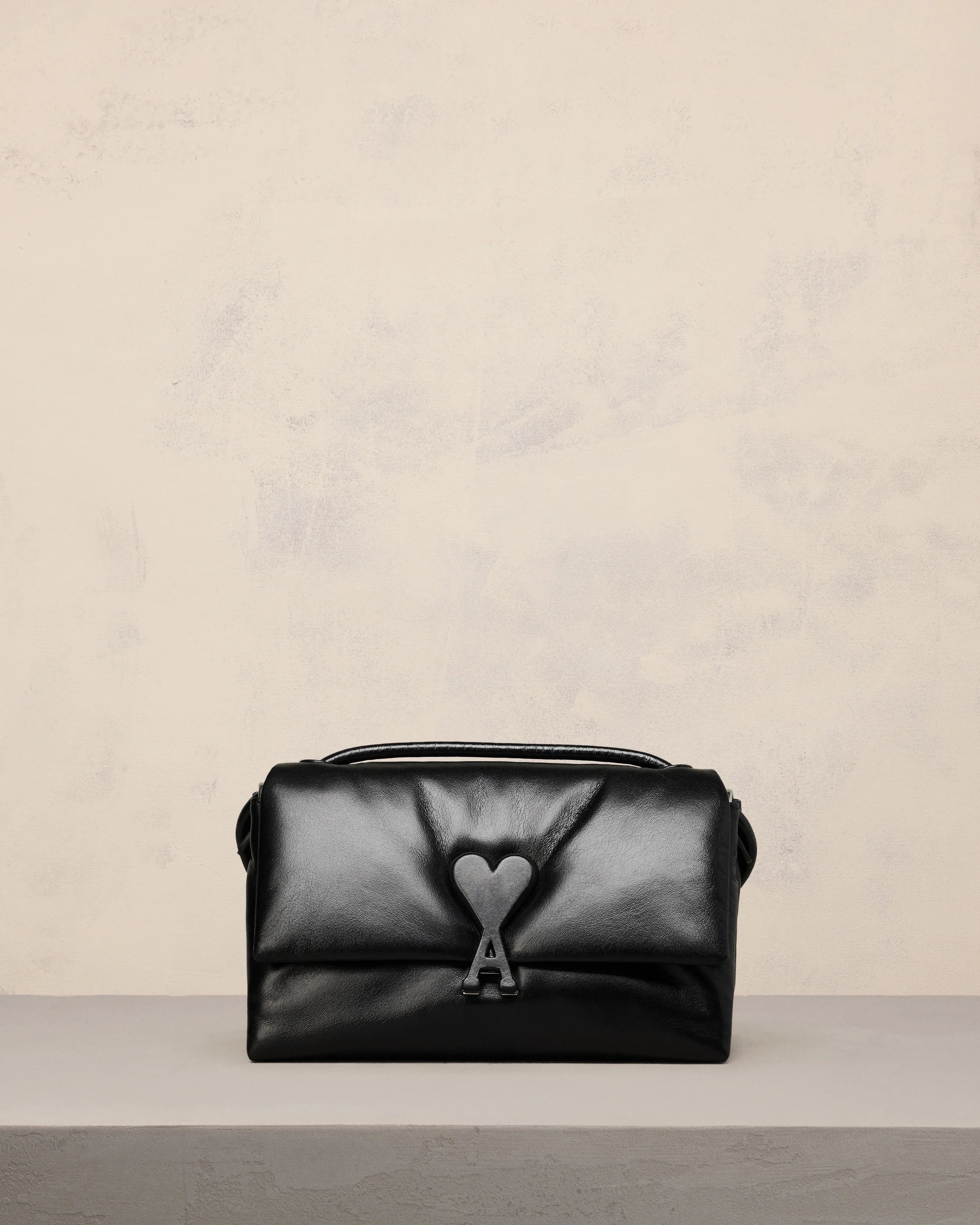 Black Leather Voulez-Vous Bag