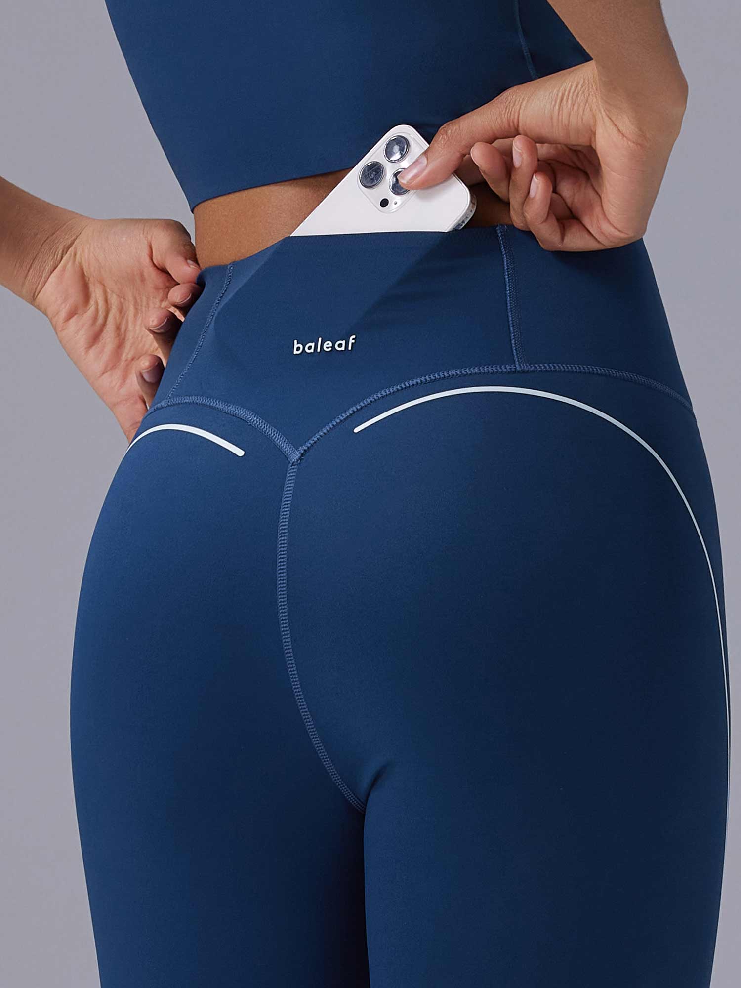 Freeleaf 19 High Rise Stripe Print Capris