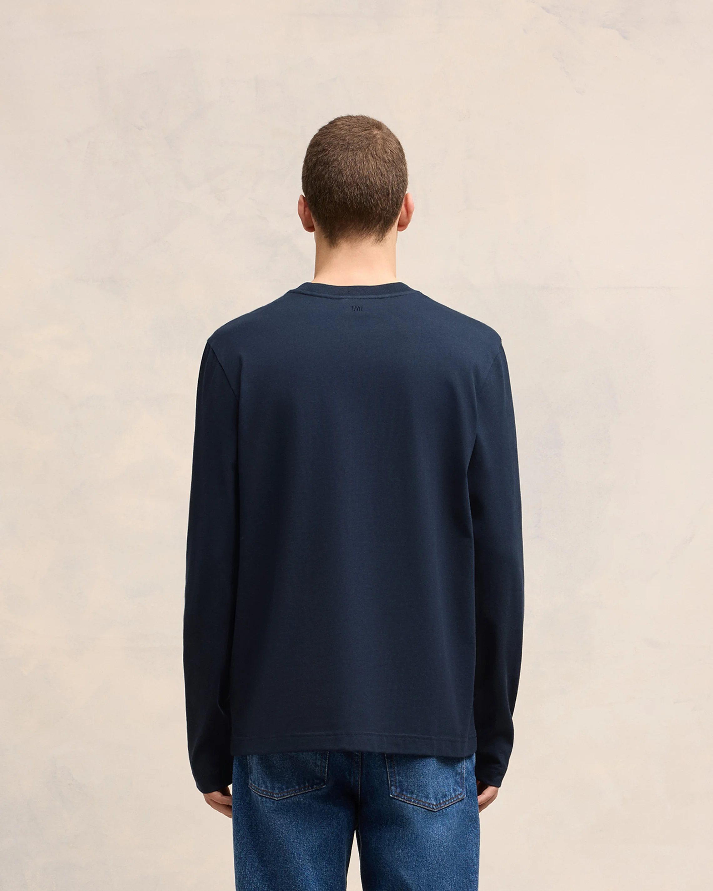 Navy Cotton Ami de Cœur T-Shirt