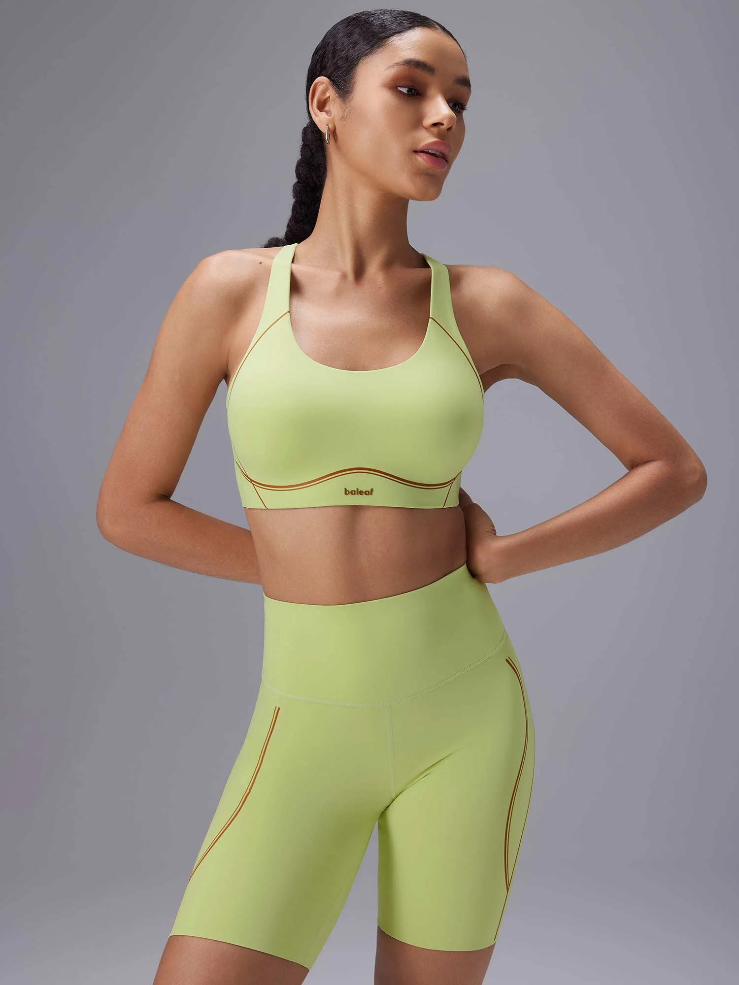 Freeleaf Printed Spaghetti Strap Sports Bra