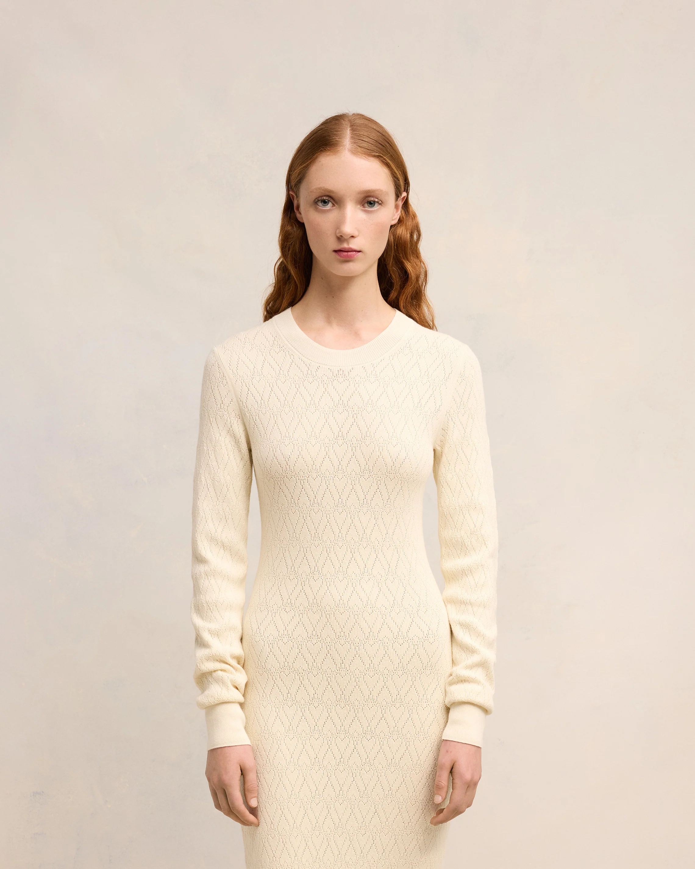 Ami de Coeur Pointelle Midi Dress