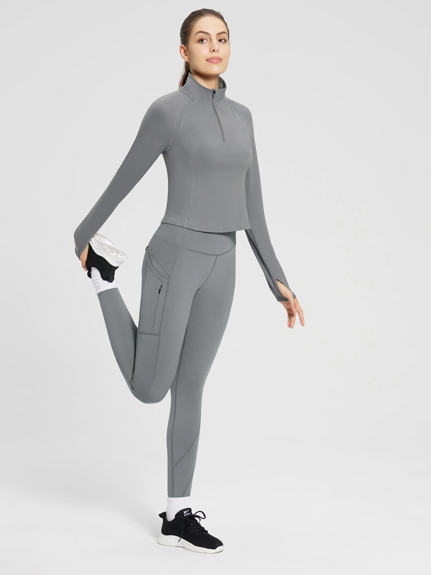 Laureate Fleece-Lined High Rise Pocket Leggings
