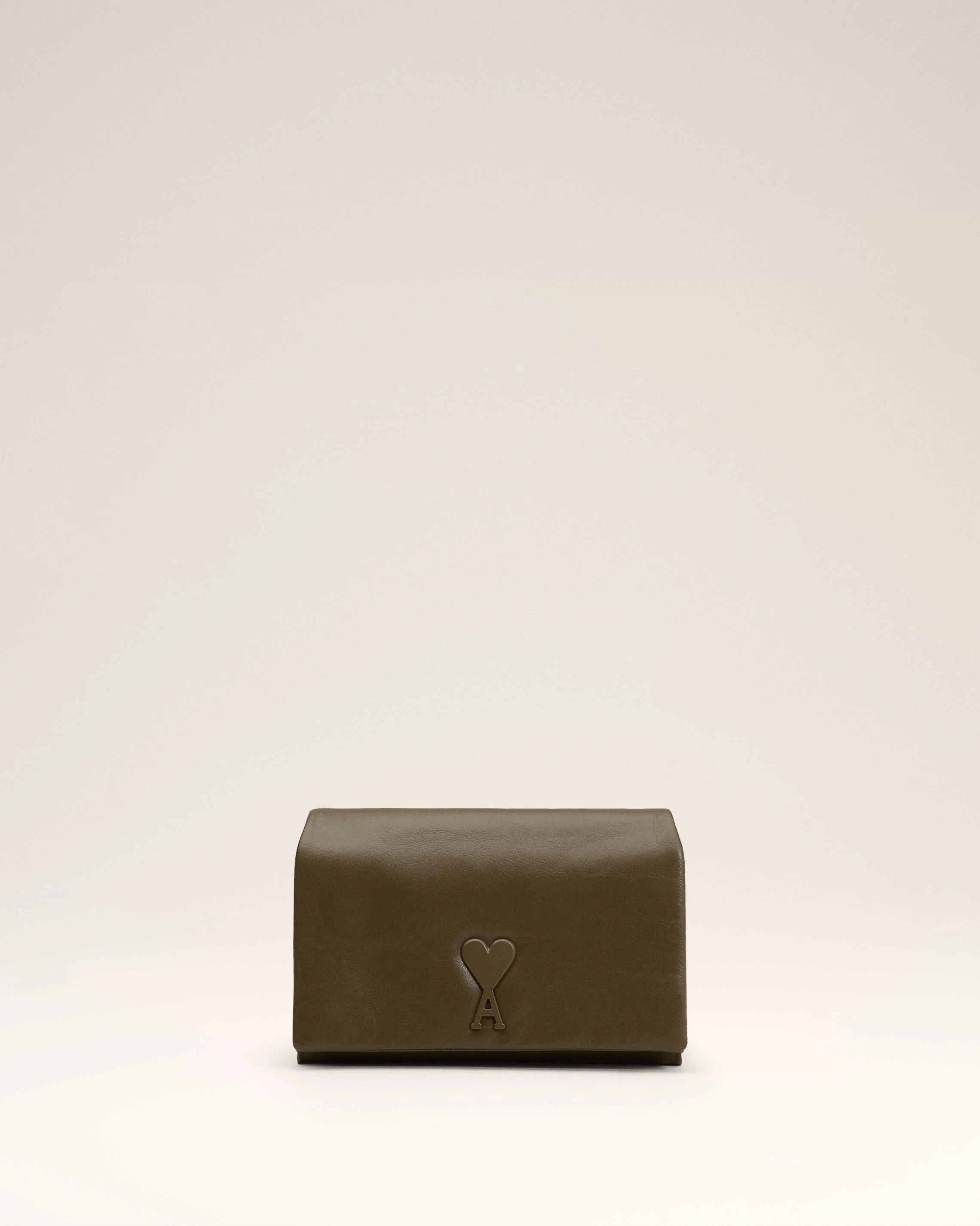 Khaki Leather Voulez-Vous Wallet Strap