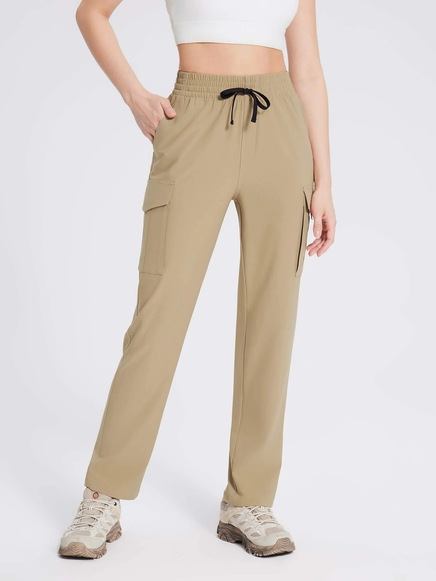 Laureate Utility Big Pocket Straight-Leg Pants