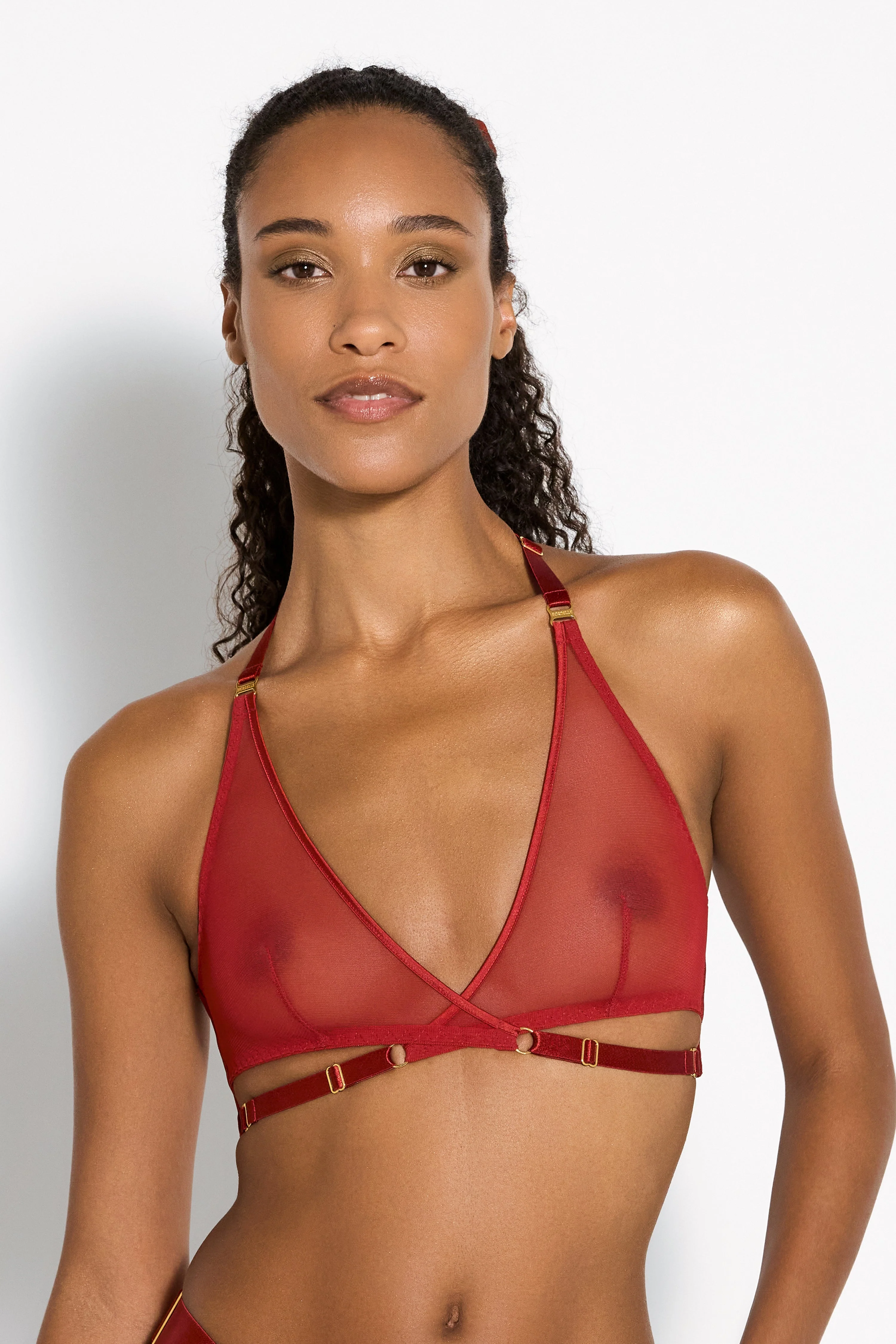 Signature Mesh Wrap Bra