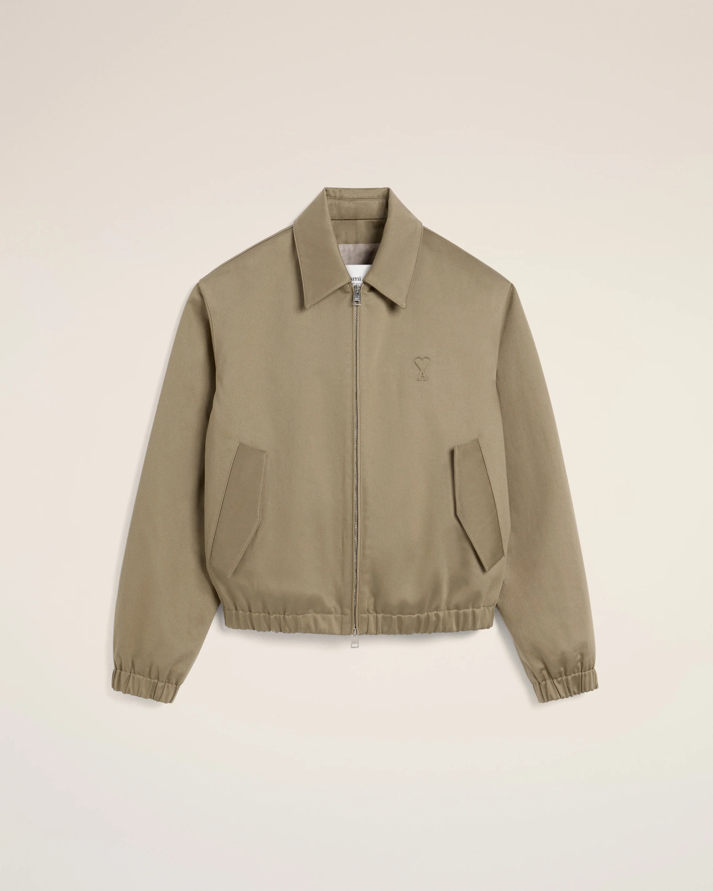 Green Cotton Ami de Coeur Zipped Jacket