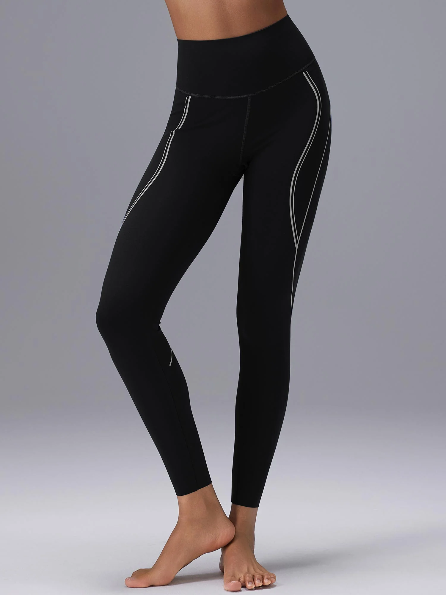 Freeleaf 25 High Rise Stripe Print Leggings