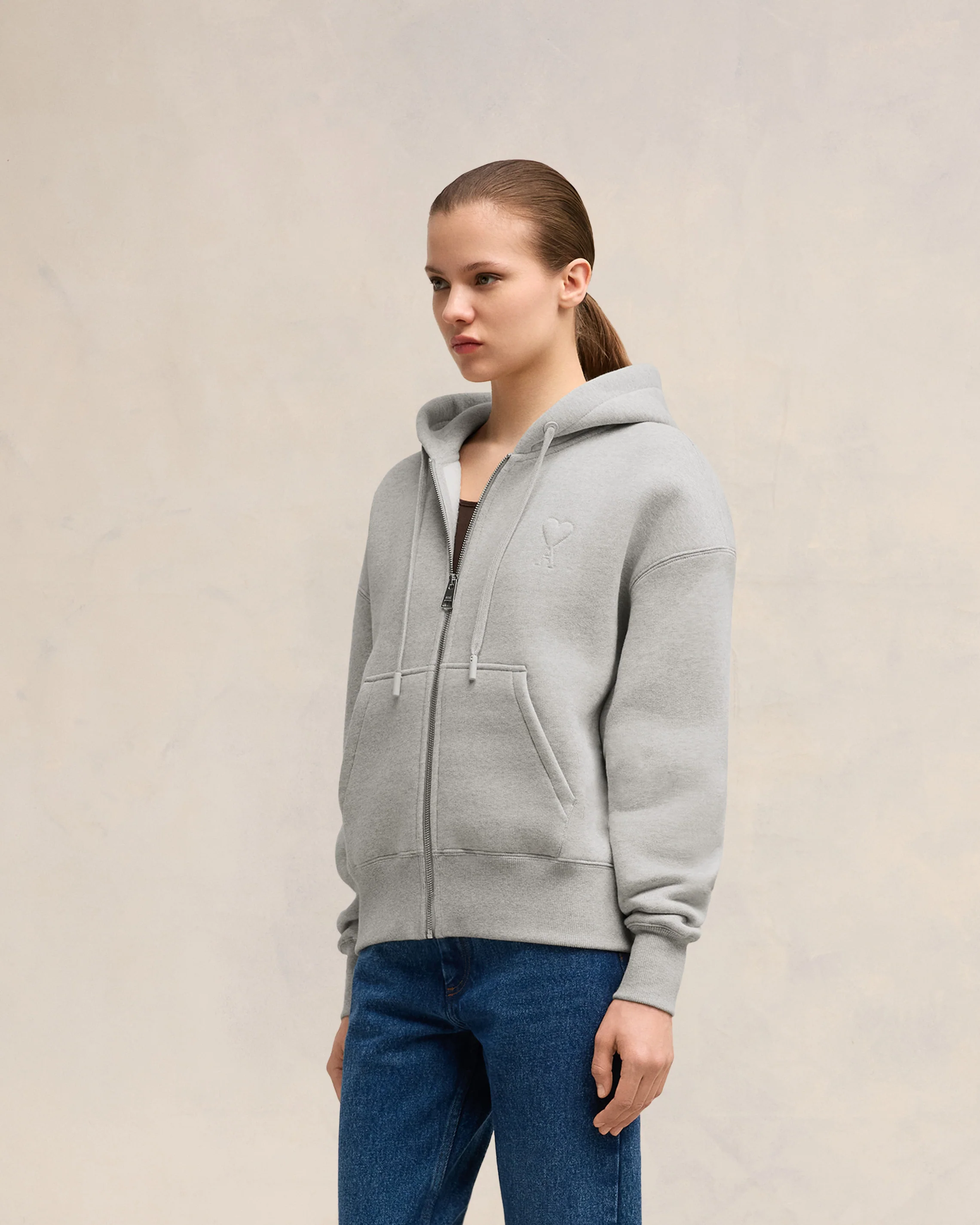 Zipped Ami de Coeur Hoodie