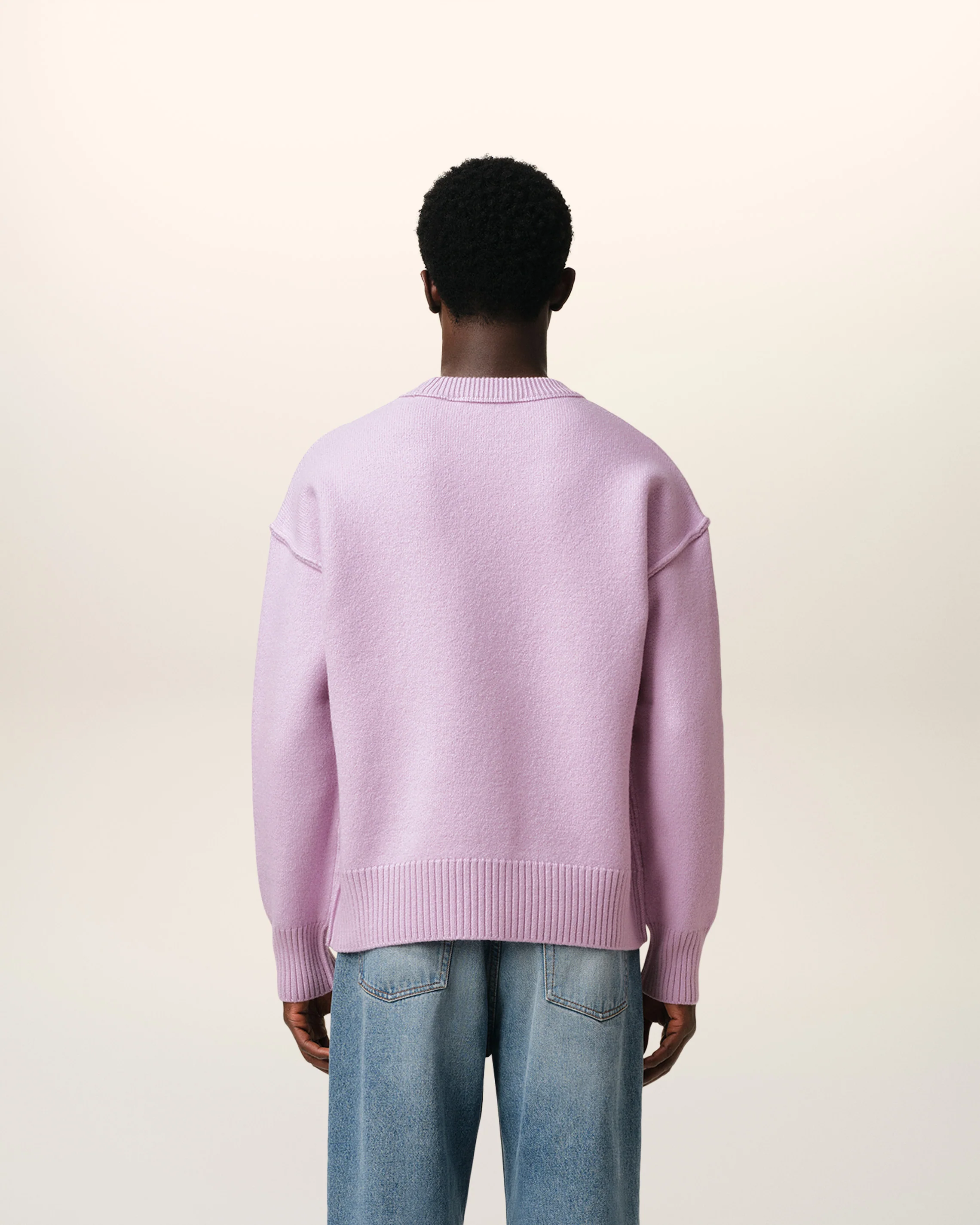 Purple Wool Ami de Coeur Sweater