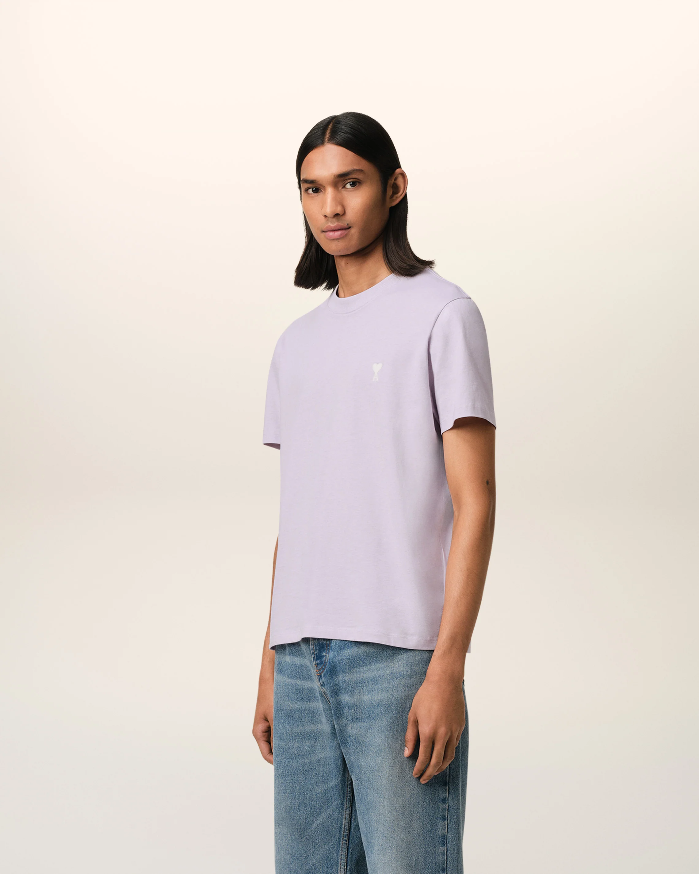 Purple Cotton Ami de Coeur T-Shirt