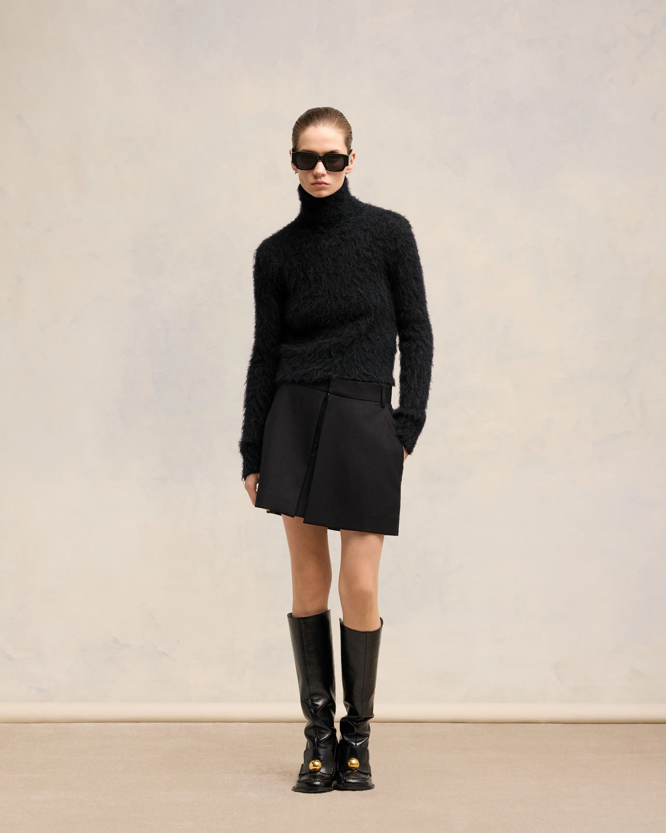 Alpaca Mohair Brushed Sweater