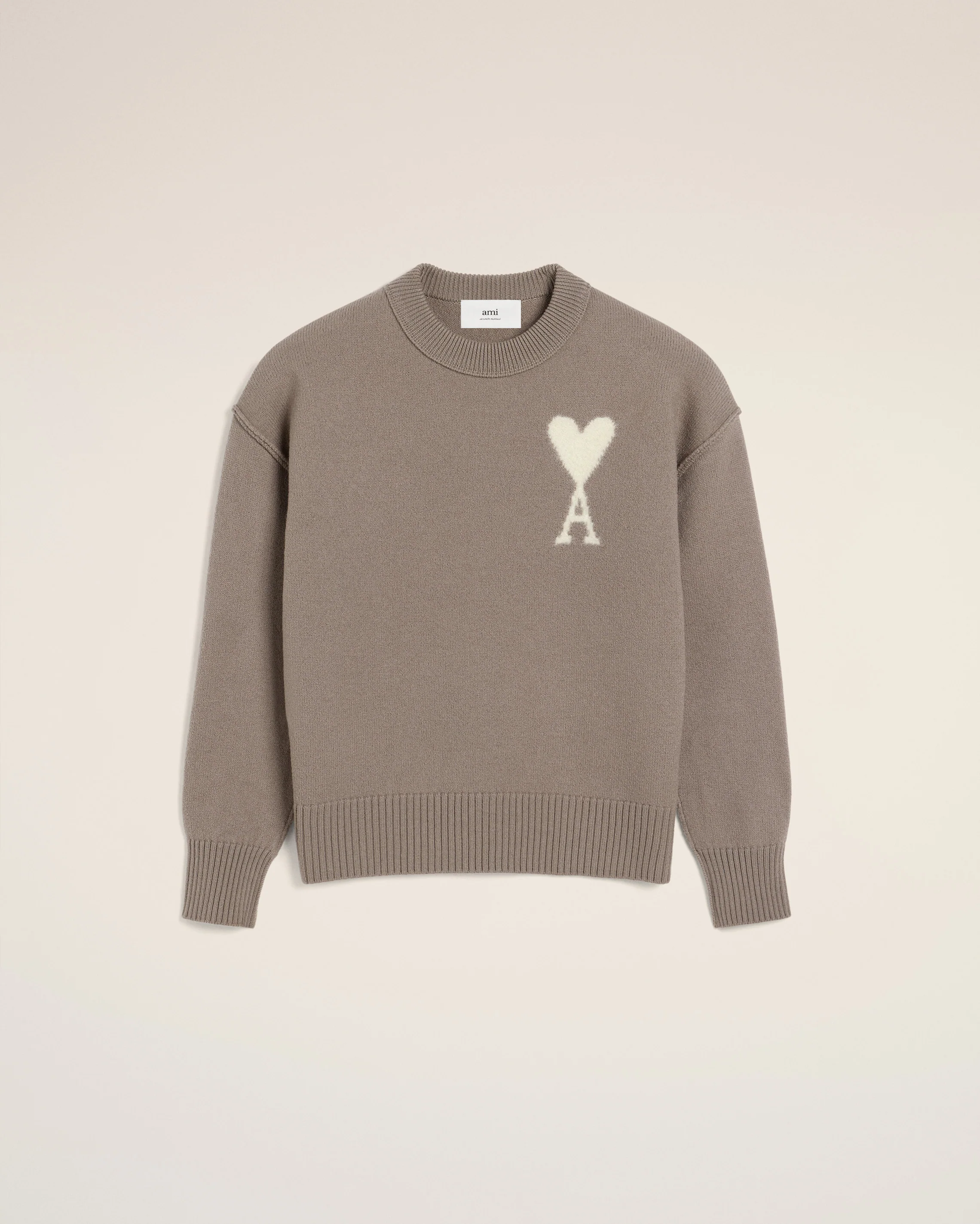 Taupe Wool Ami de Coeur Sweater