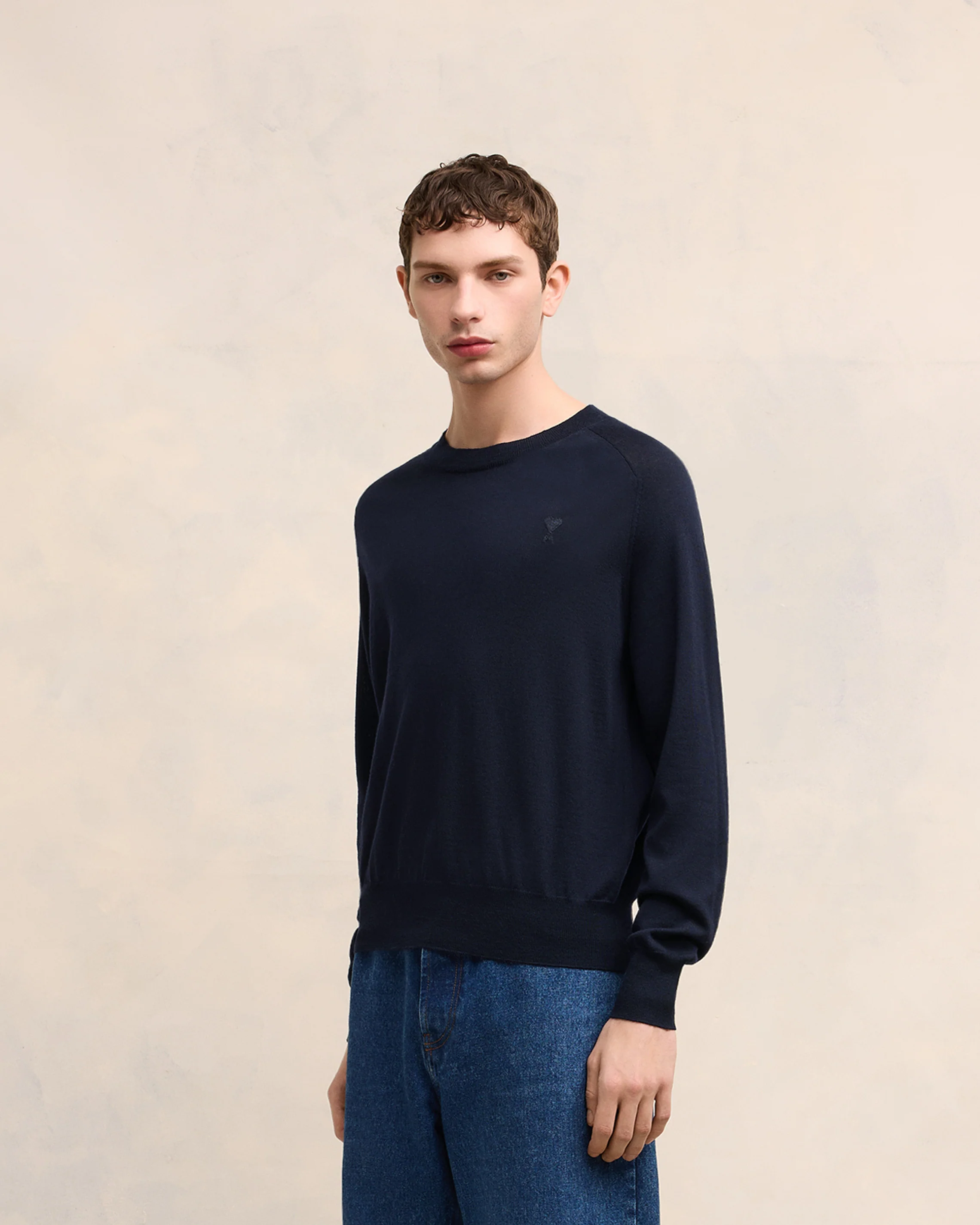 Tonal Ami de Coeur Crew Neck Sweater
