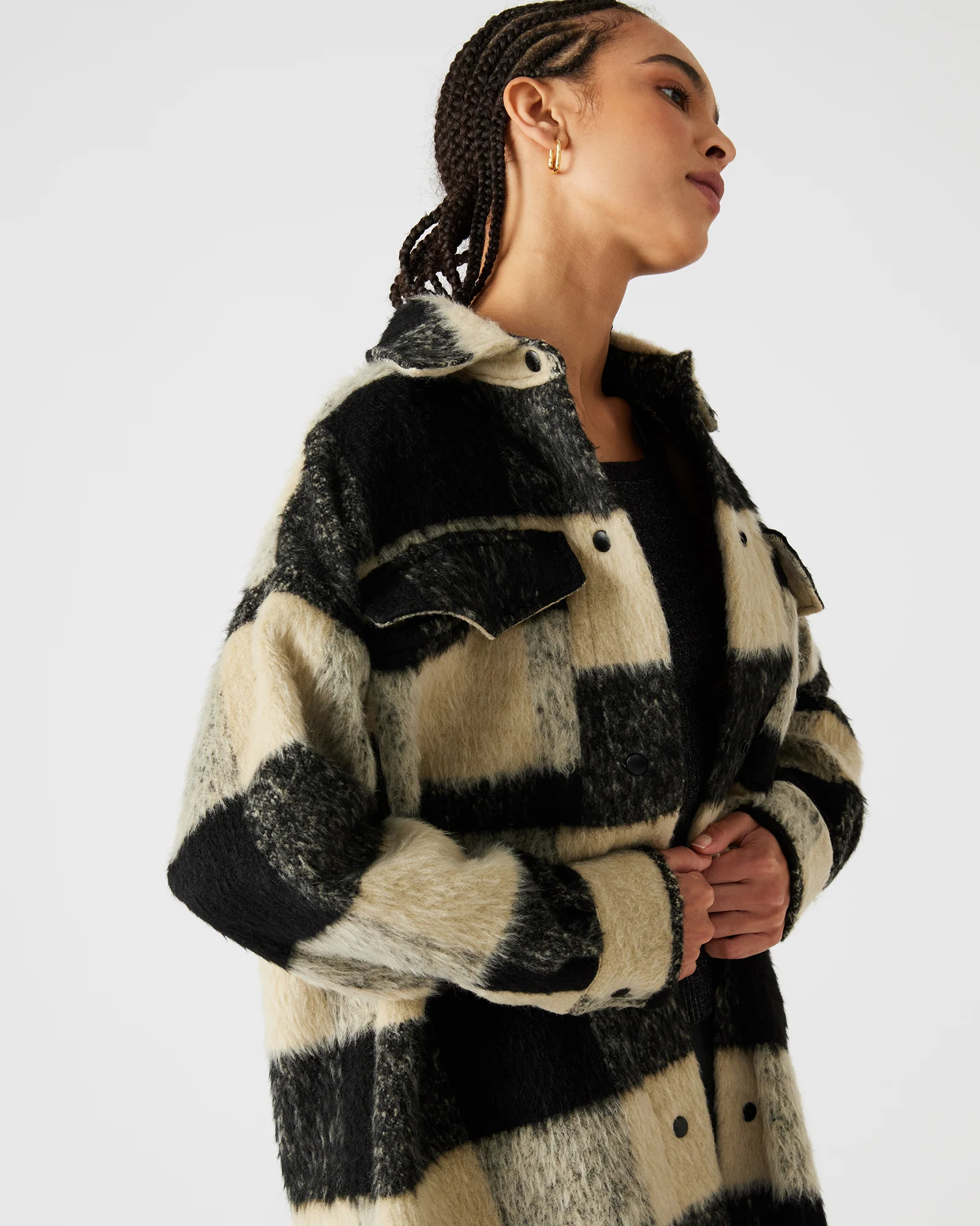 CHLOE SHIRT JACKET BLACK MULTI