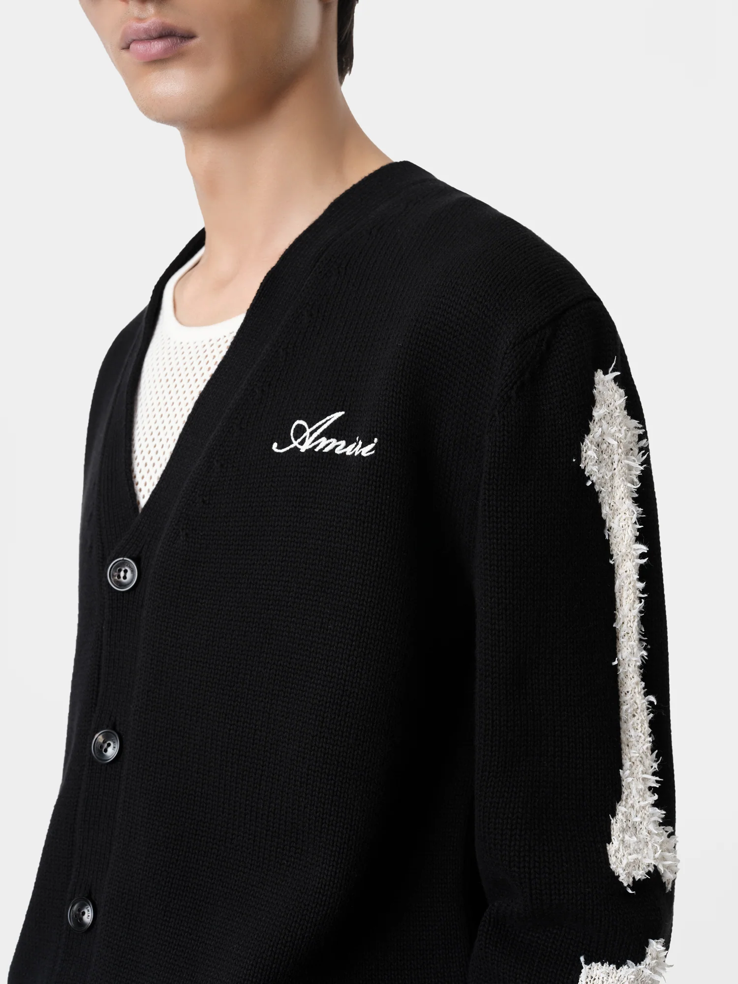 BONES CARDIGAN - Black