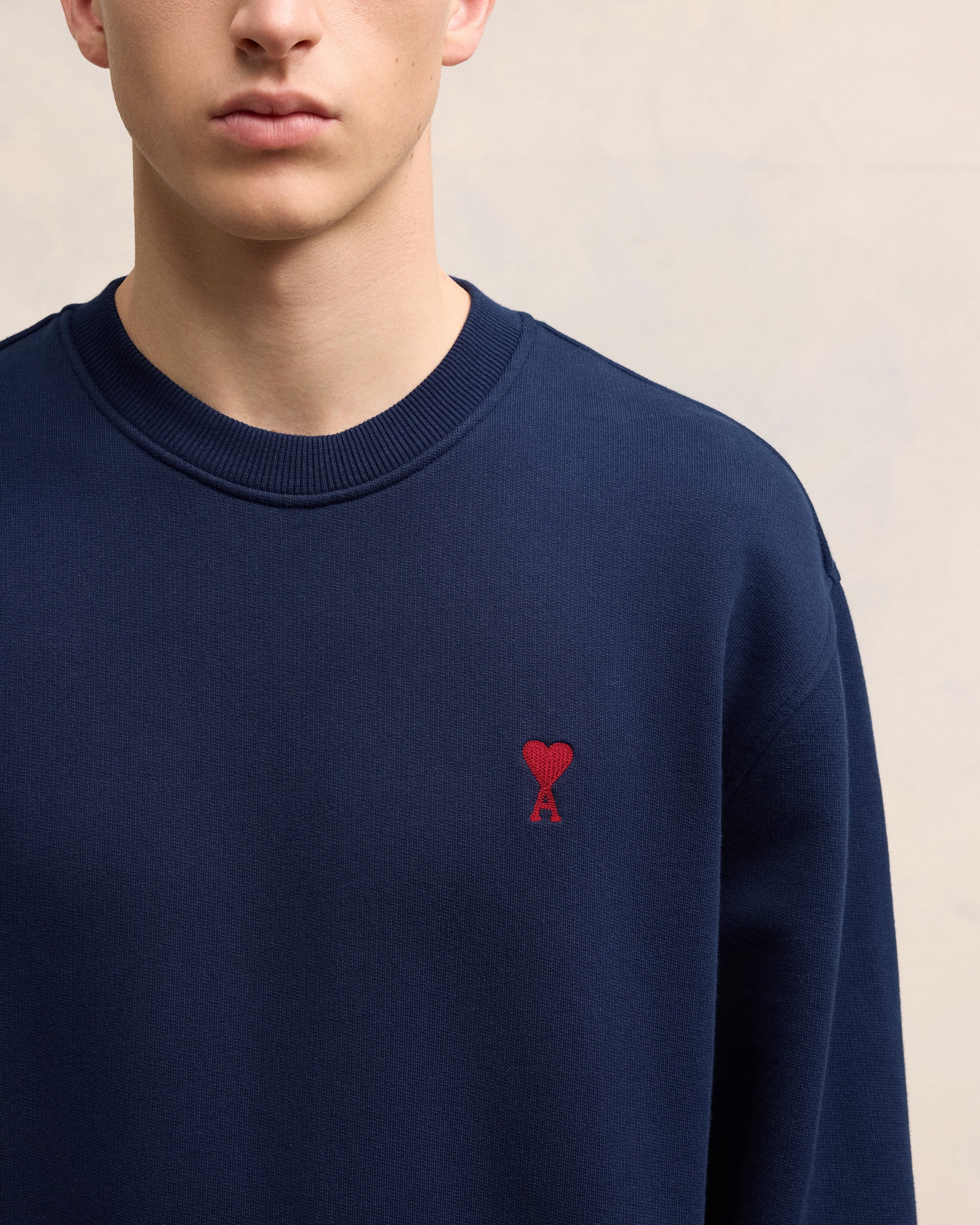 Navy Cotton Ami de Coeur Sweatshirt