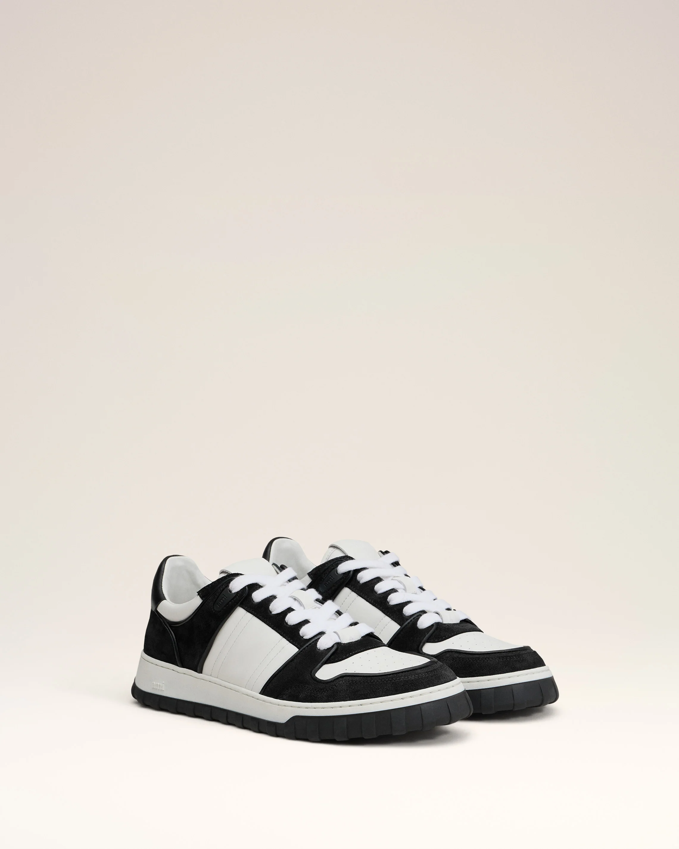 White Leather Low Top Walk Sneakers