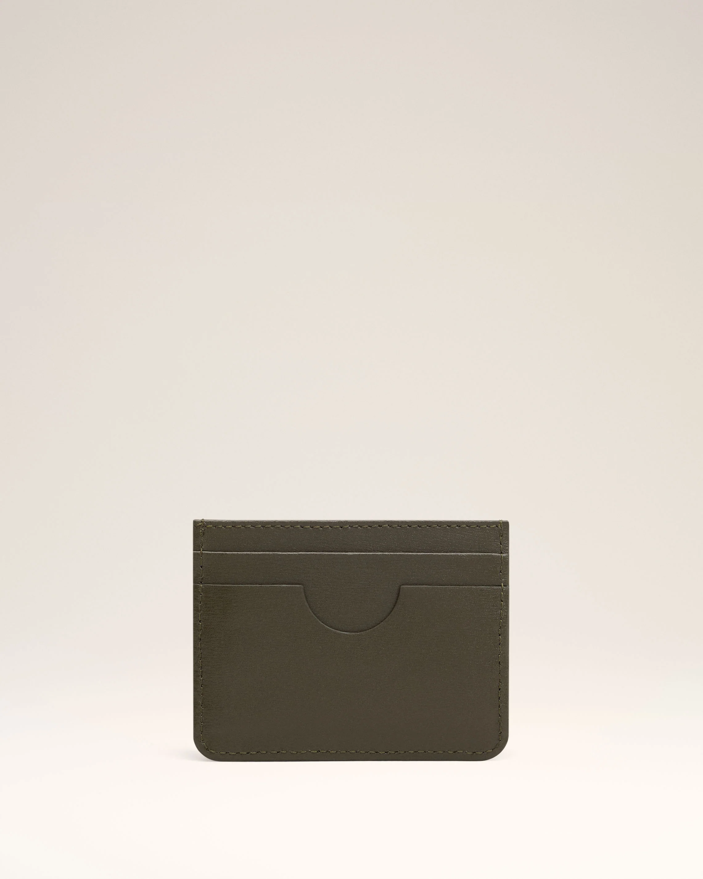 Green Leather Ami de Coeur Card Holder