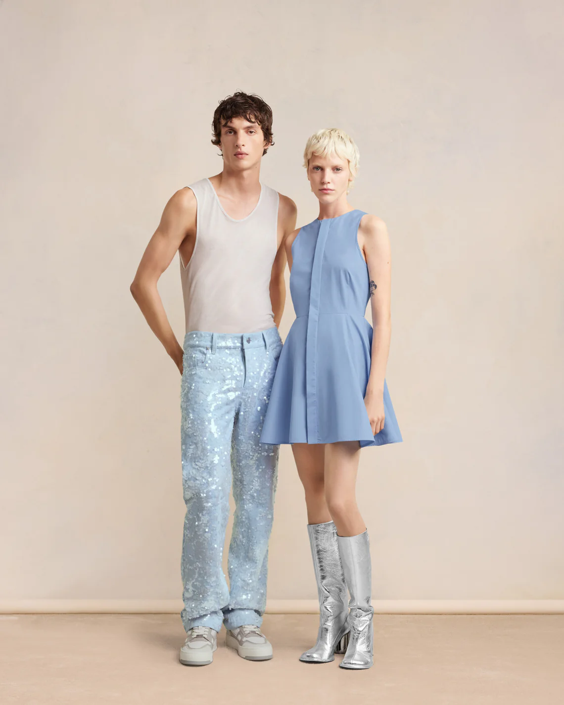 Embroidered Straight Fit Jeans