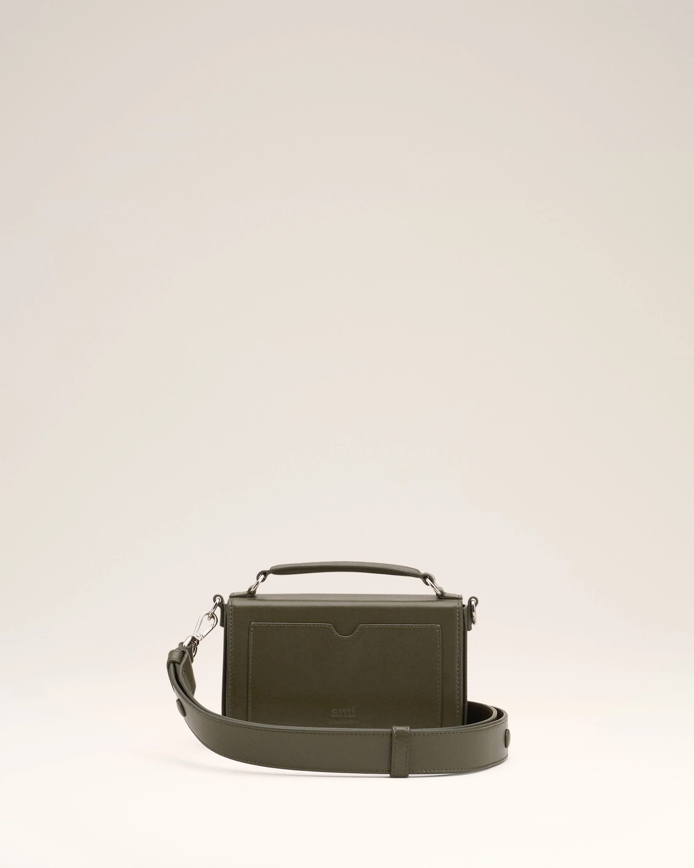 Green Leather Ami de Coeur Lunch Box Bag