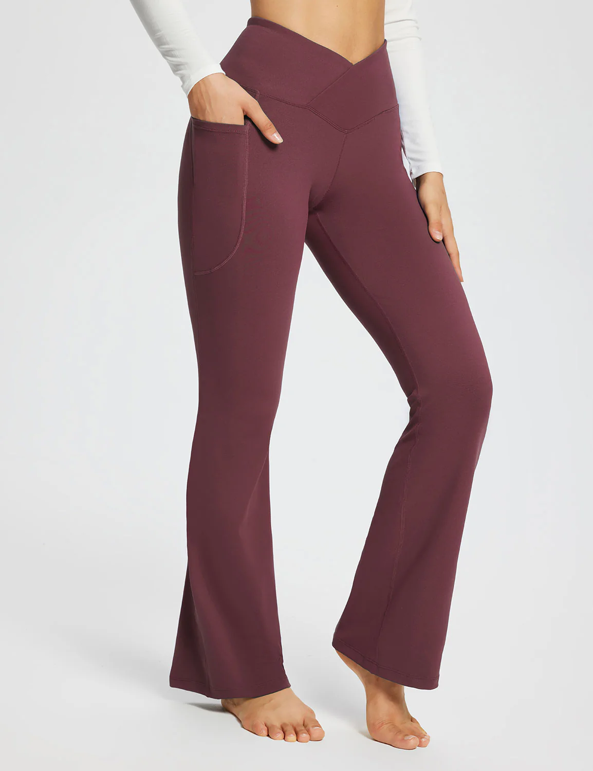 Laureate 29 Crossover High-Rise Flared Pants
