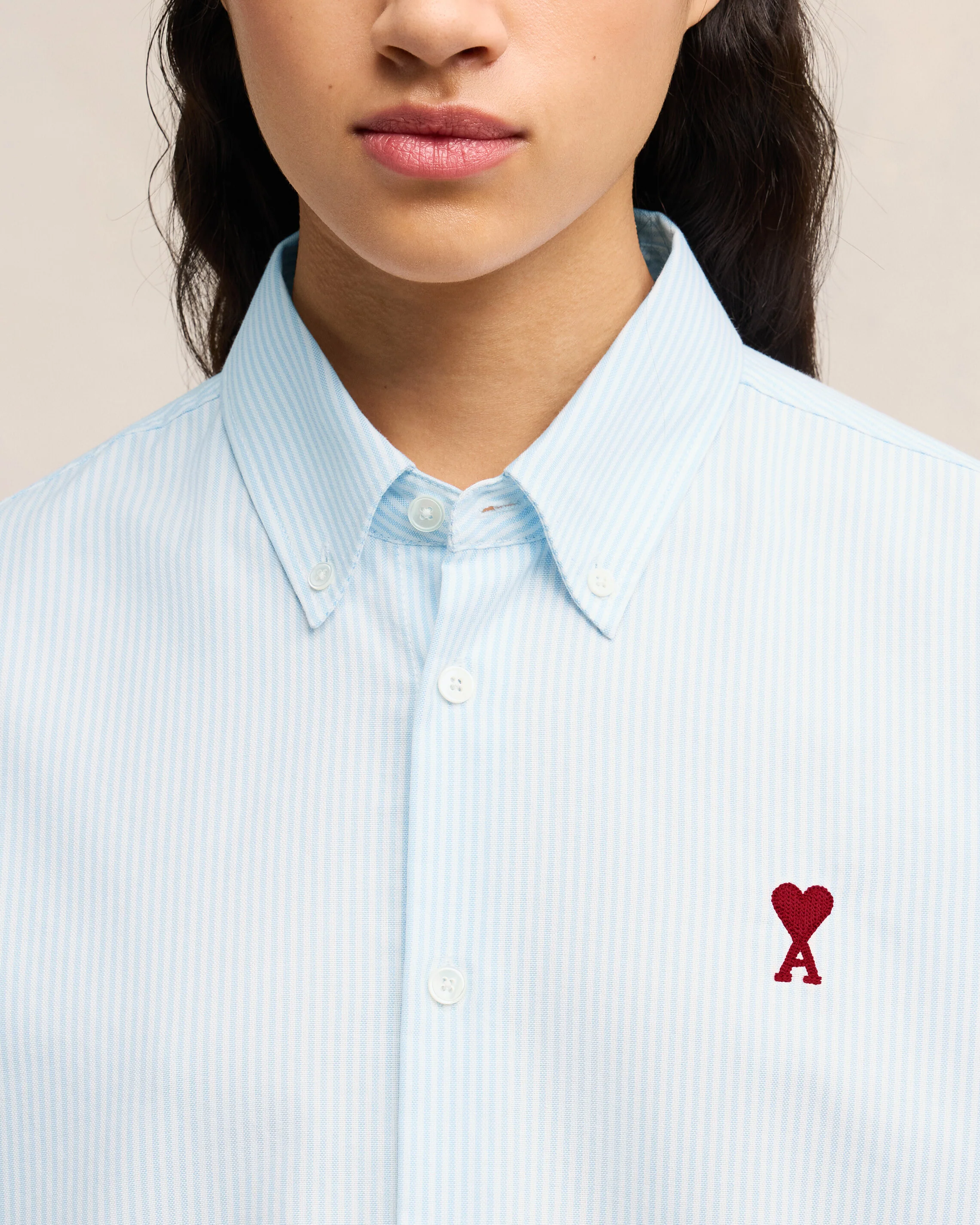 Blue Cotton Button-Down Ami de Coeur Shirt