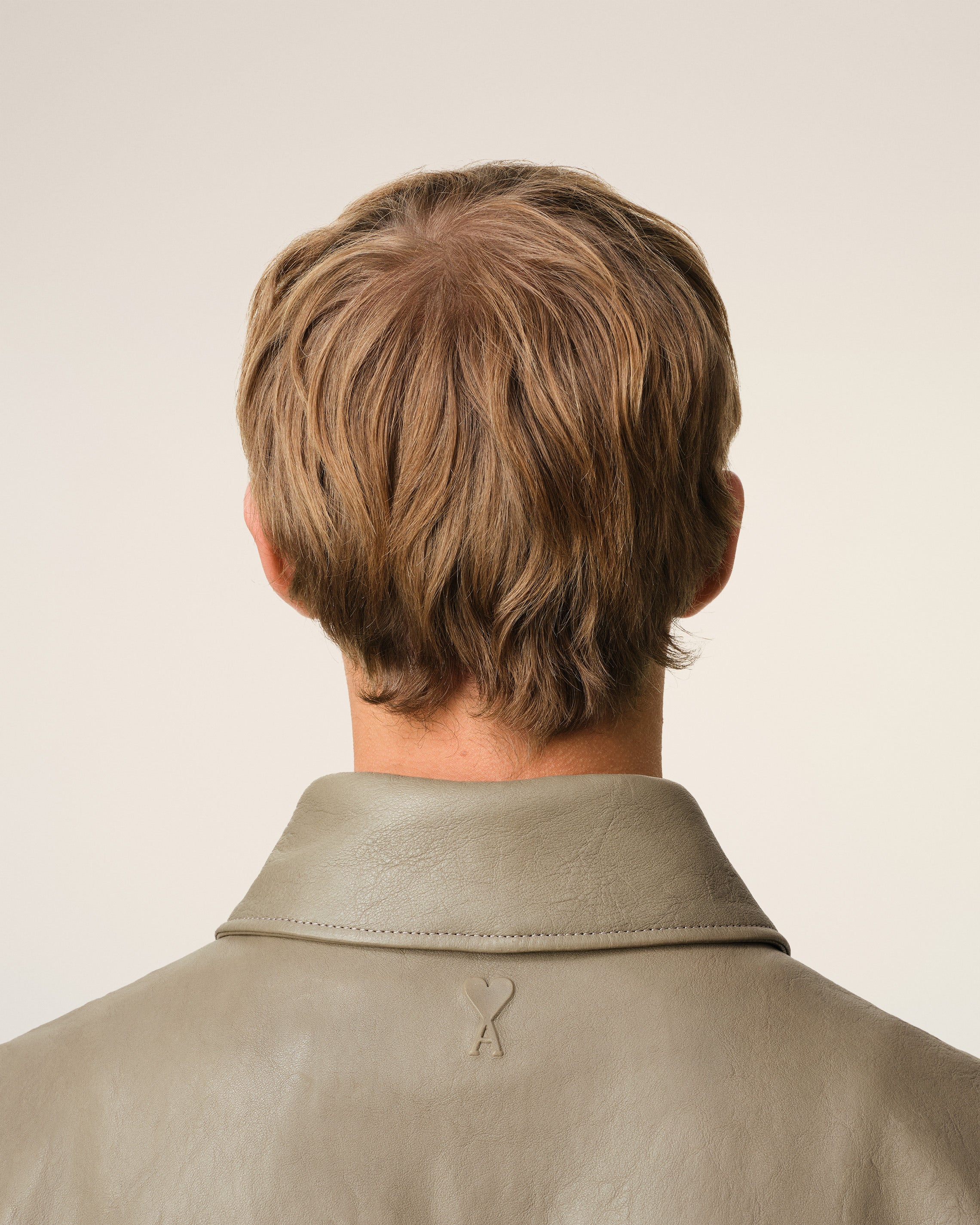 Green Leather Zipped Jacket