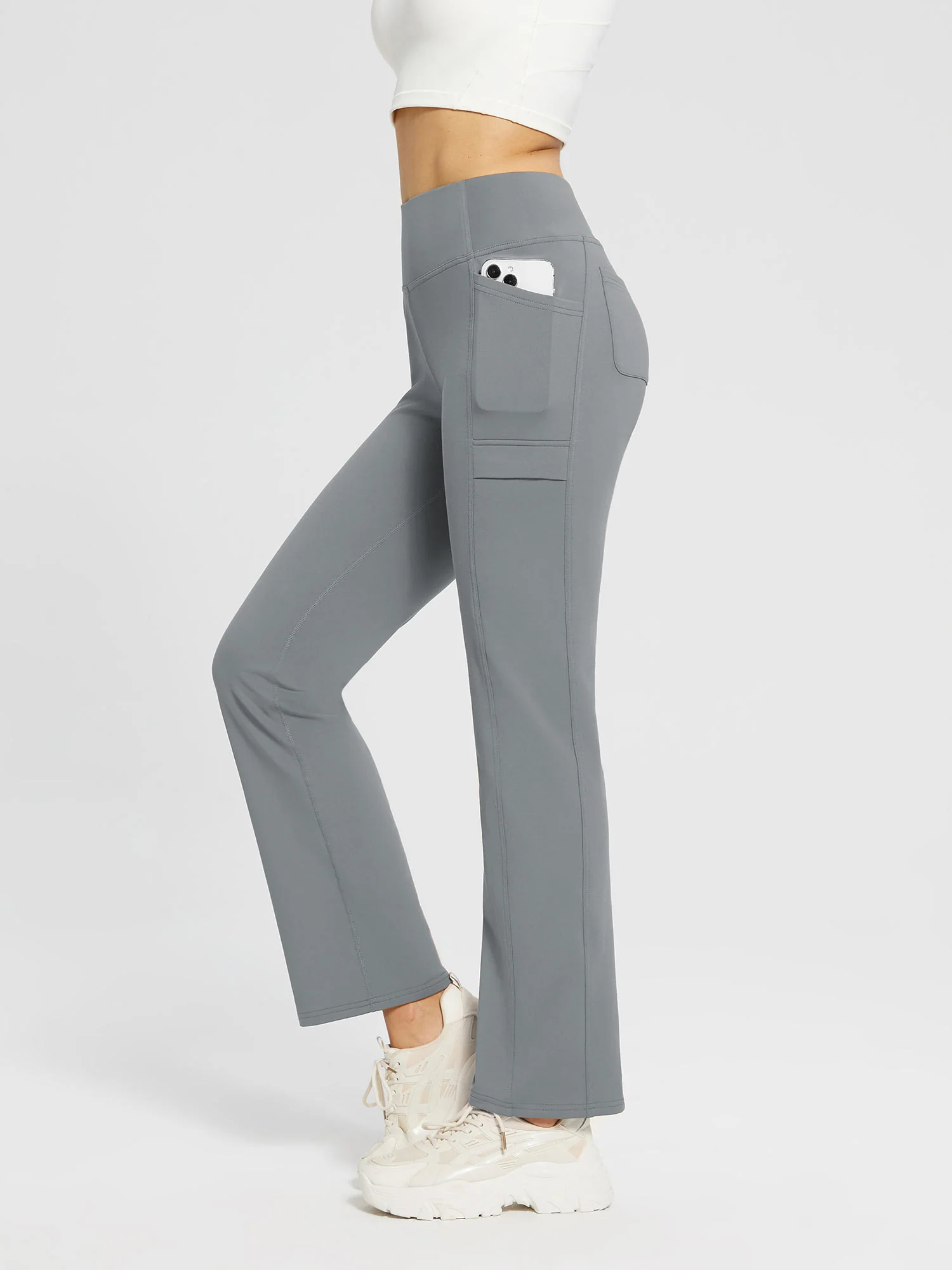 Evergreen Fleece Straight-Leg Trousers