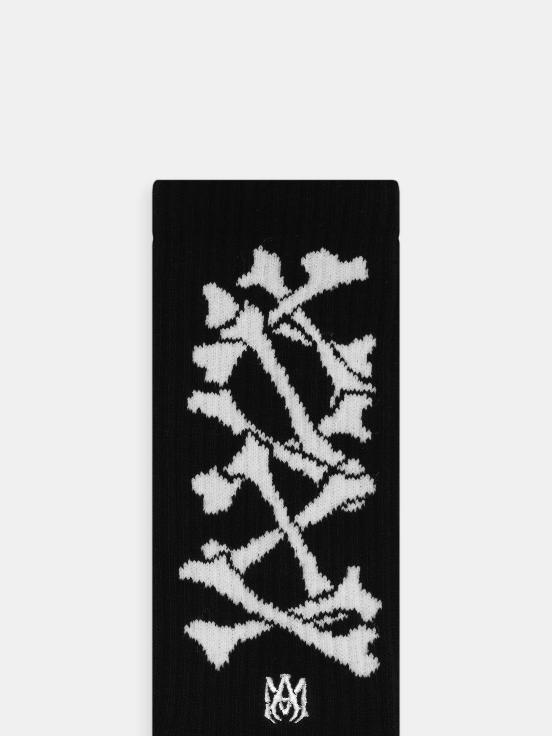 BONES STACKED SOCKS - Black White