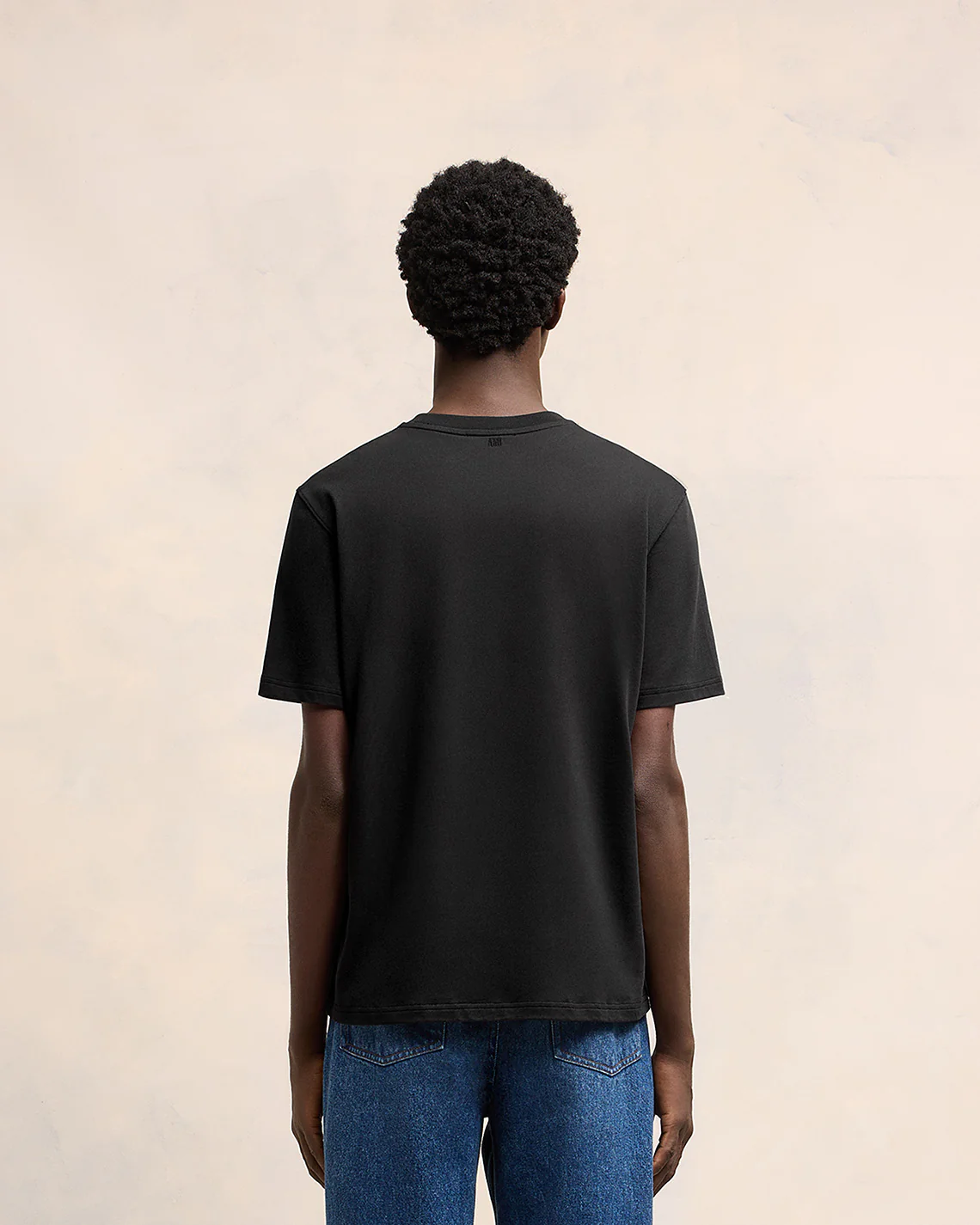 Black Cotton Ami de Coeur T-Shirt