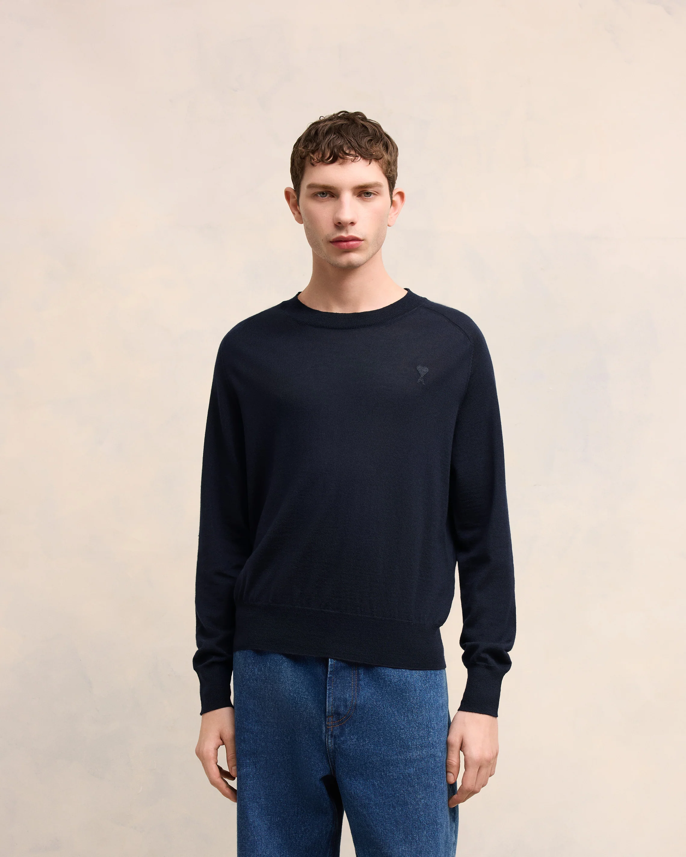 Tonal Ami de Coeur Crew Neck Sweater